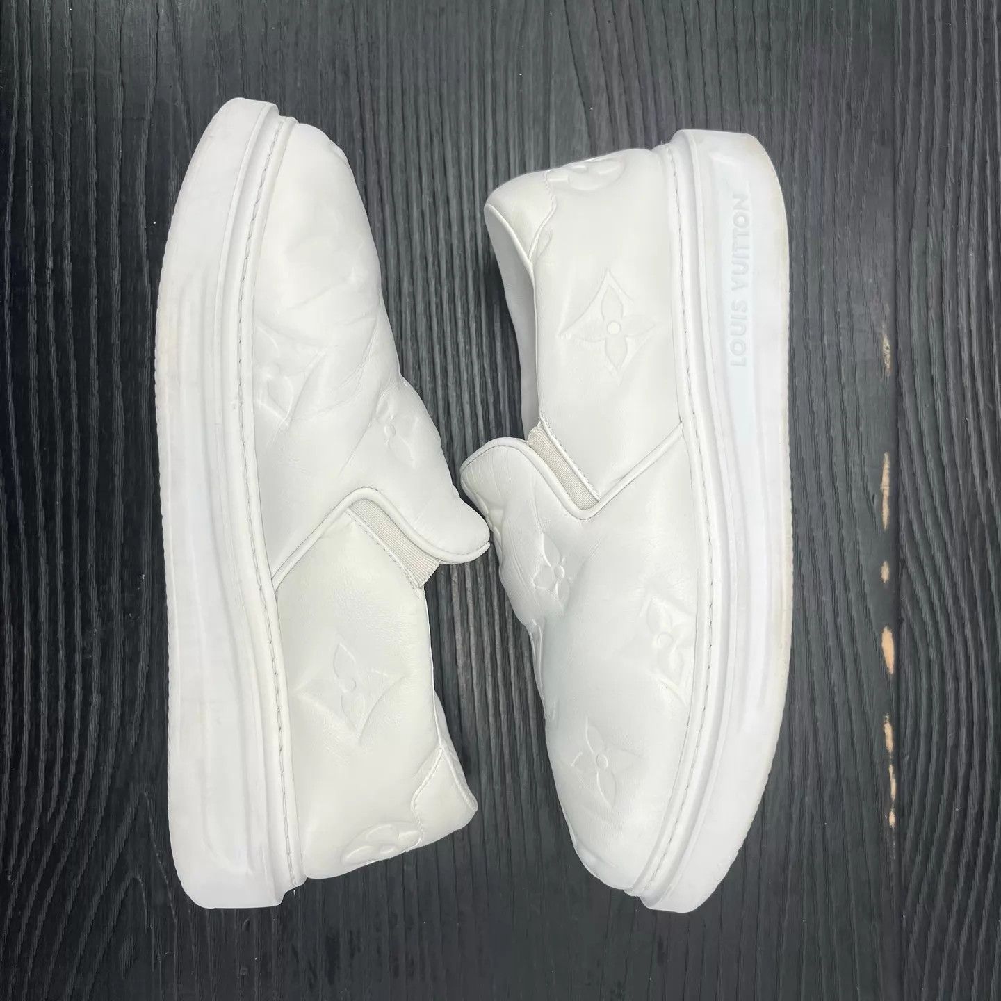 Louis Vuitton LV Beverly Hills Empreinte White Leather 5/39 Size US 8.5 / IT 38.5 - 2 Thumbnail