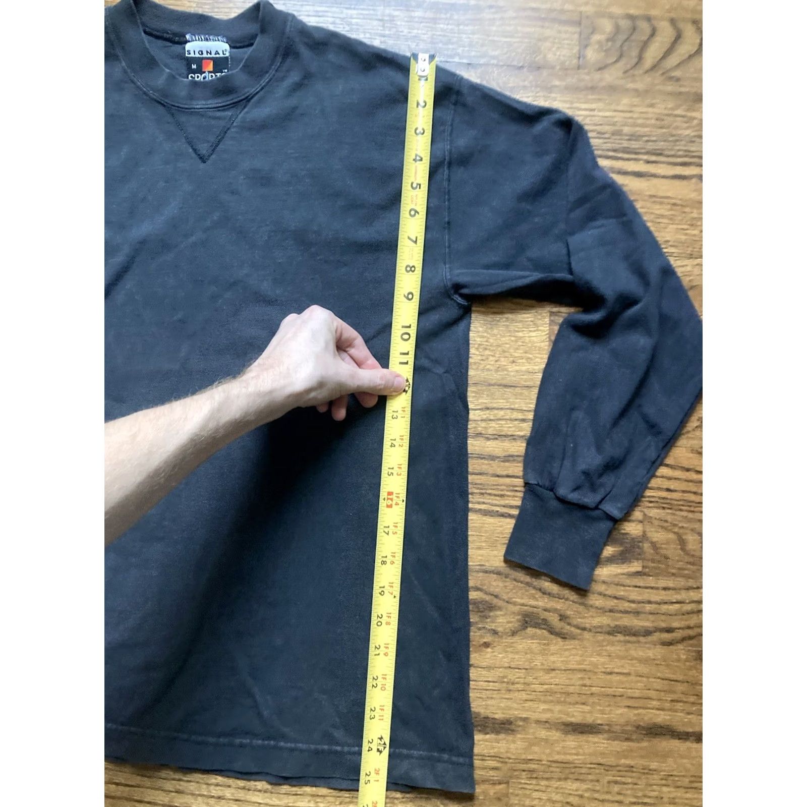 Vintage VINTAGE Signal Sport Black Long Sleeve T-Shirt Size M Mens 90s Sports Blank Cotton Size US M / EU 48-50 / 2 - 7 Thumbnail