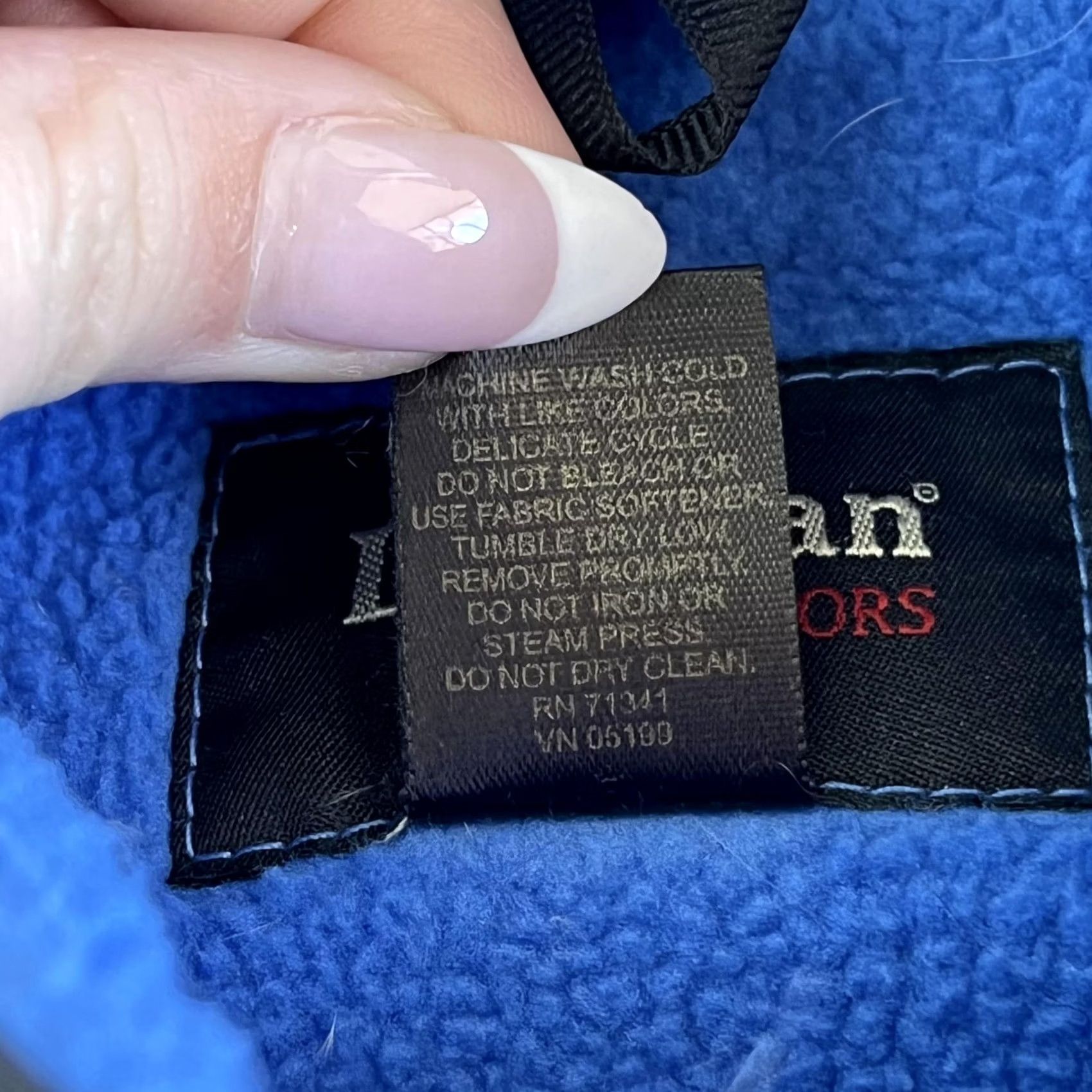 Vintage VINTAGE LL Bean Jacket Mens Large Blue Fleece All Conditions Full Zip Hiking Size US L / EU 52-54 / 3 - 6 Thumbnail