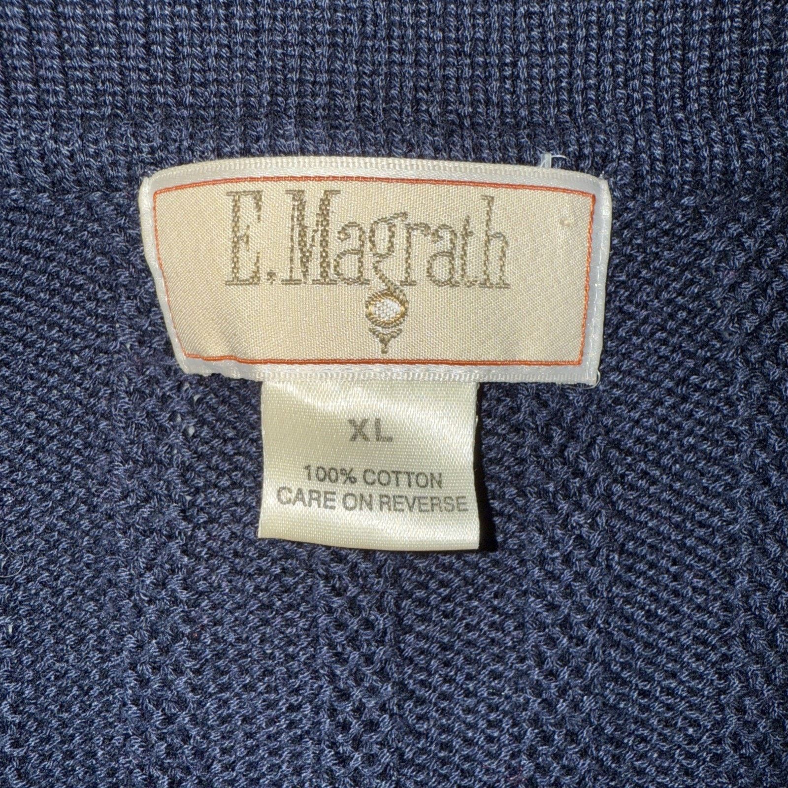 Other 90’s Navy Cardigan VTG Sz XL 5 Button Cotton Academia Preppy Size US XL / EU 56 / 4 - 6 Thumbnail