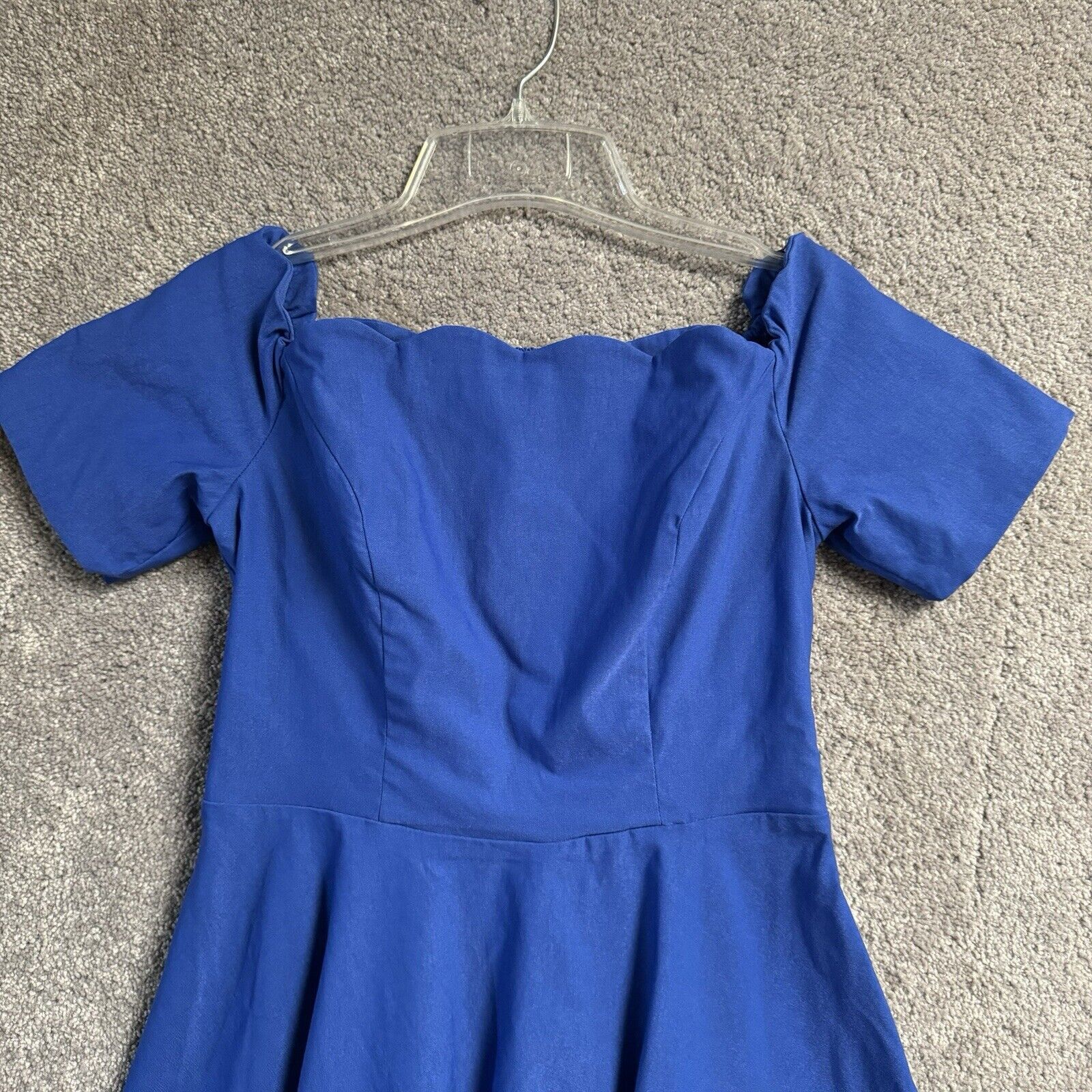 Other Belle Poque M Dress Vintage Style Scalloped Off Shoulder Size M / US 6-8 / IT 42-44 - 3 Thumbnail