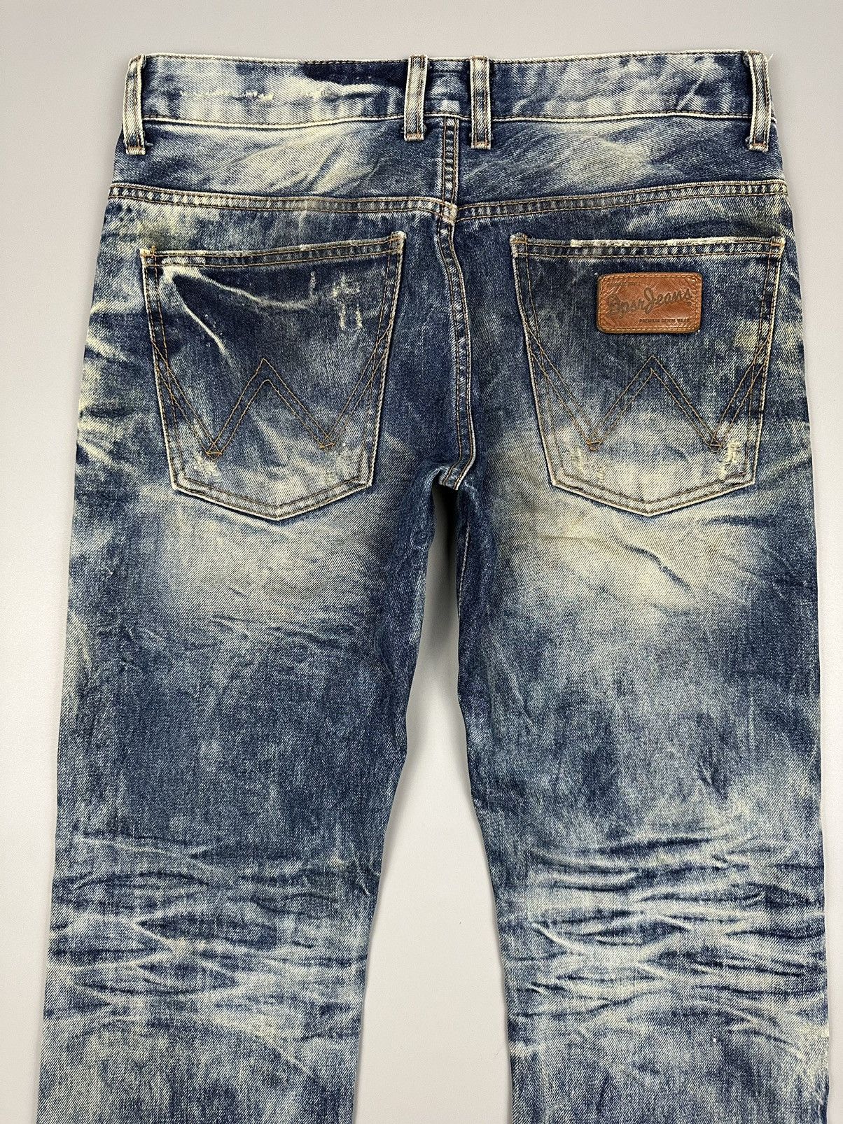 Japanese Brand Vintage Distressed DPSR Acid Washed Denim Size US 33 - 6 Thumbnail