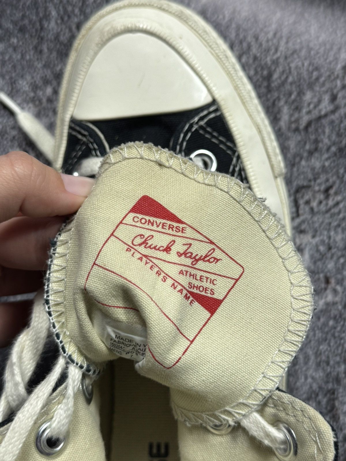 Comme des Garcons PLAY × Converse Converse x Comme des Garçons PLAY High-Top Sneakers Size US 7.5 / IT 37.5 - 7 Thumbnail