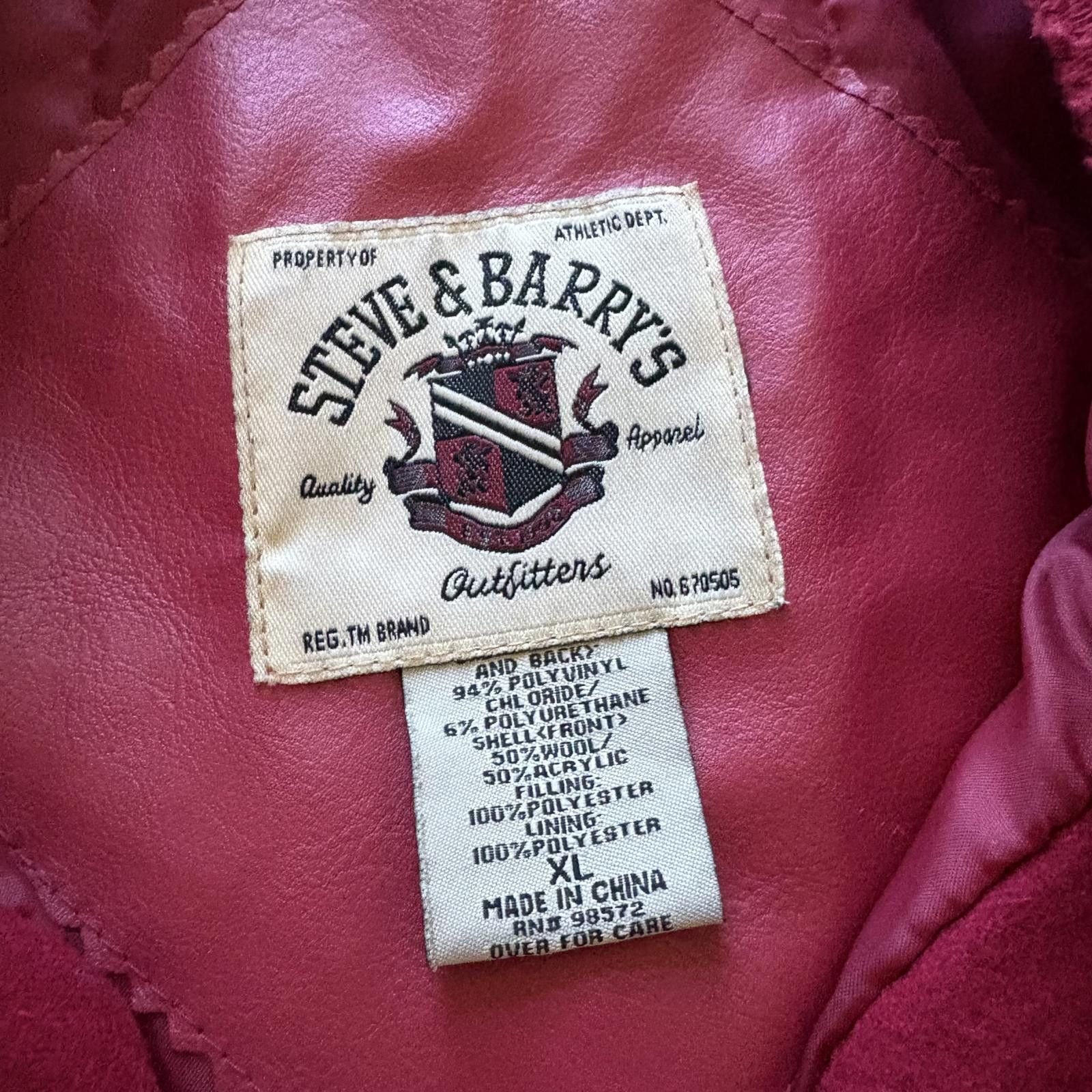 Steve And Barrys Vintage Y2K Steve & Barry’s Oklahoma Sooners Varsity Jacket Size US XL / EU 56 / 4 - 3 Thumbnail