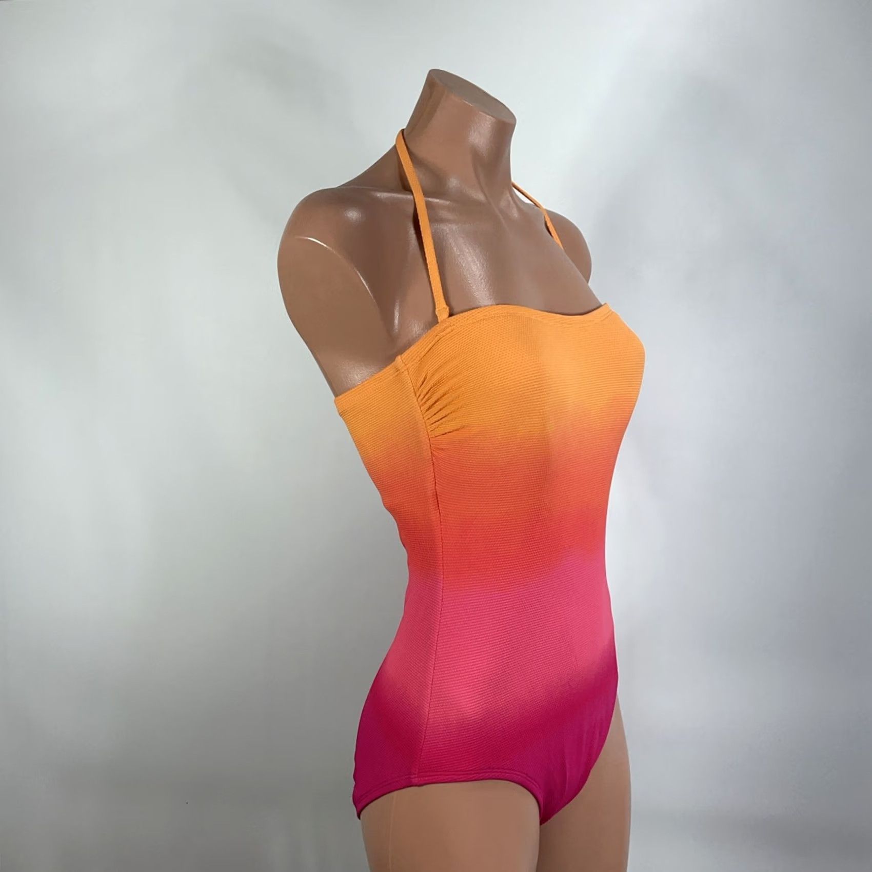 Tommy Bahama Tommy Bahama One Piece Swimwear Island Cays Halter Bandeau Ombré Pink 6 Woman Size ONE SIZE - 4 Thumbnail