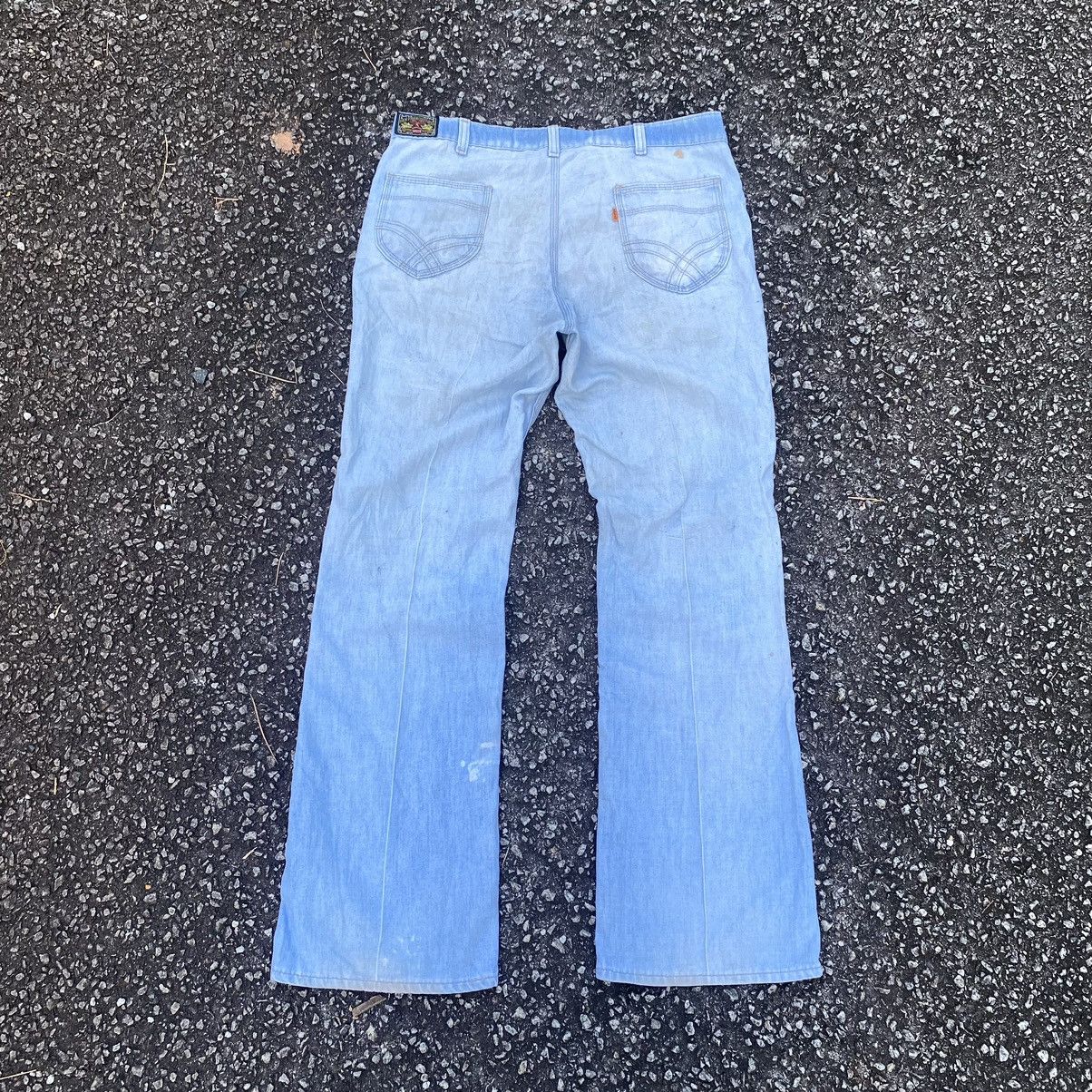 Levi's × Vintage Vintage Levis San Francisco Orange Tag Flare Denim Jeans Size US 34 / EU 50 - 2 Thumbnail
