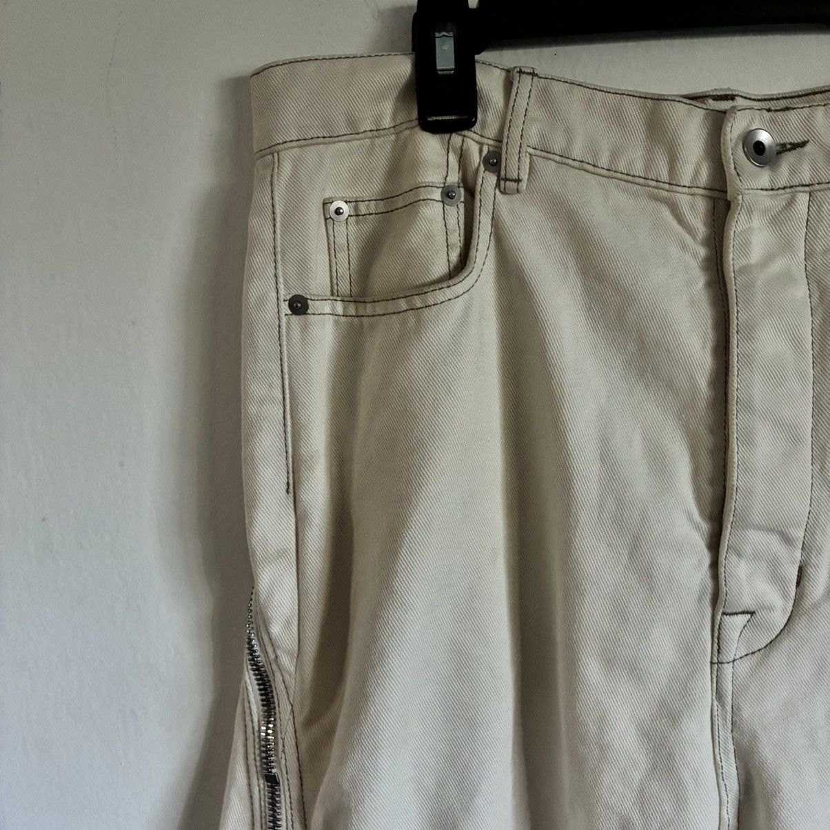 Rick Owens Drkshdw Rick owens drkshdw FOG natural banana bolan cuts Size US 33 - 2 Thumbnail
