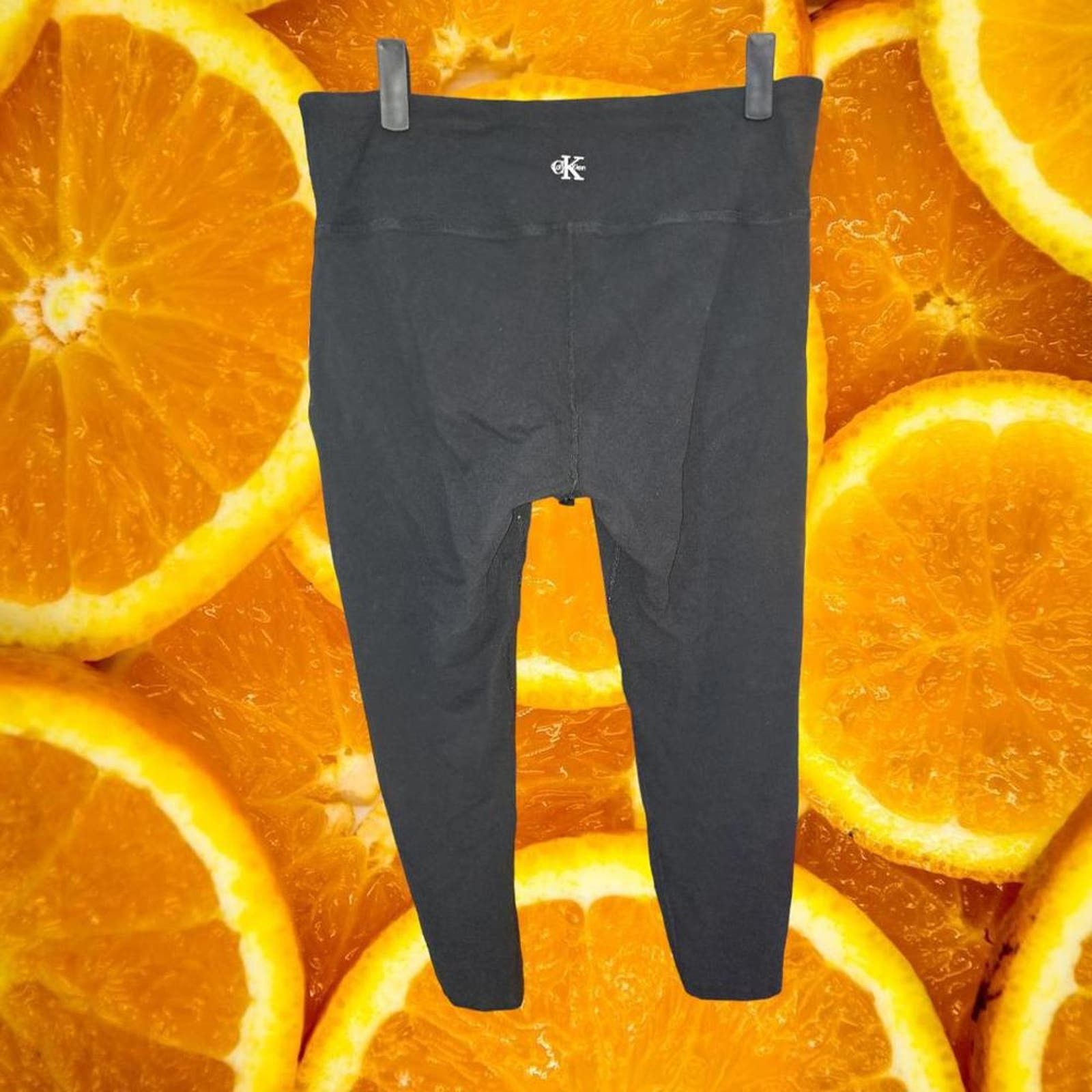 Calvin Klein Calvin Klein Black Leggings Calvin Klein Down‎ the Side Size 32" / US 10 / IT 46 - 5 Thumbnail