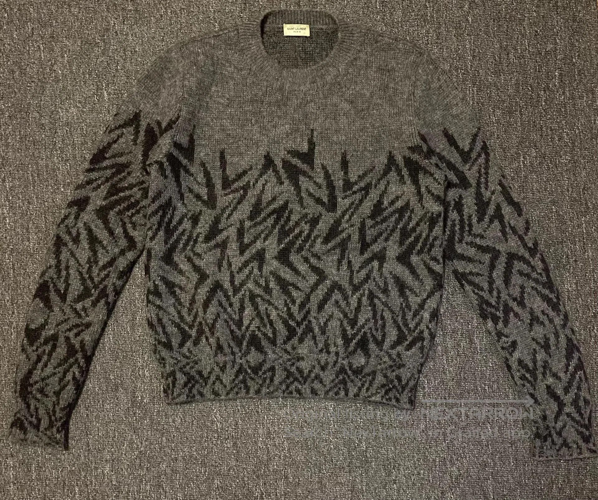 Saint Laurent Paris Multi Pattern Knit Sweater XS. Size US XS / EU 42 / 0 - 1 Thumbnail