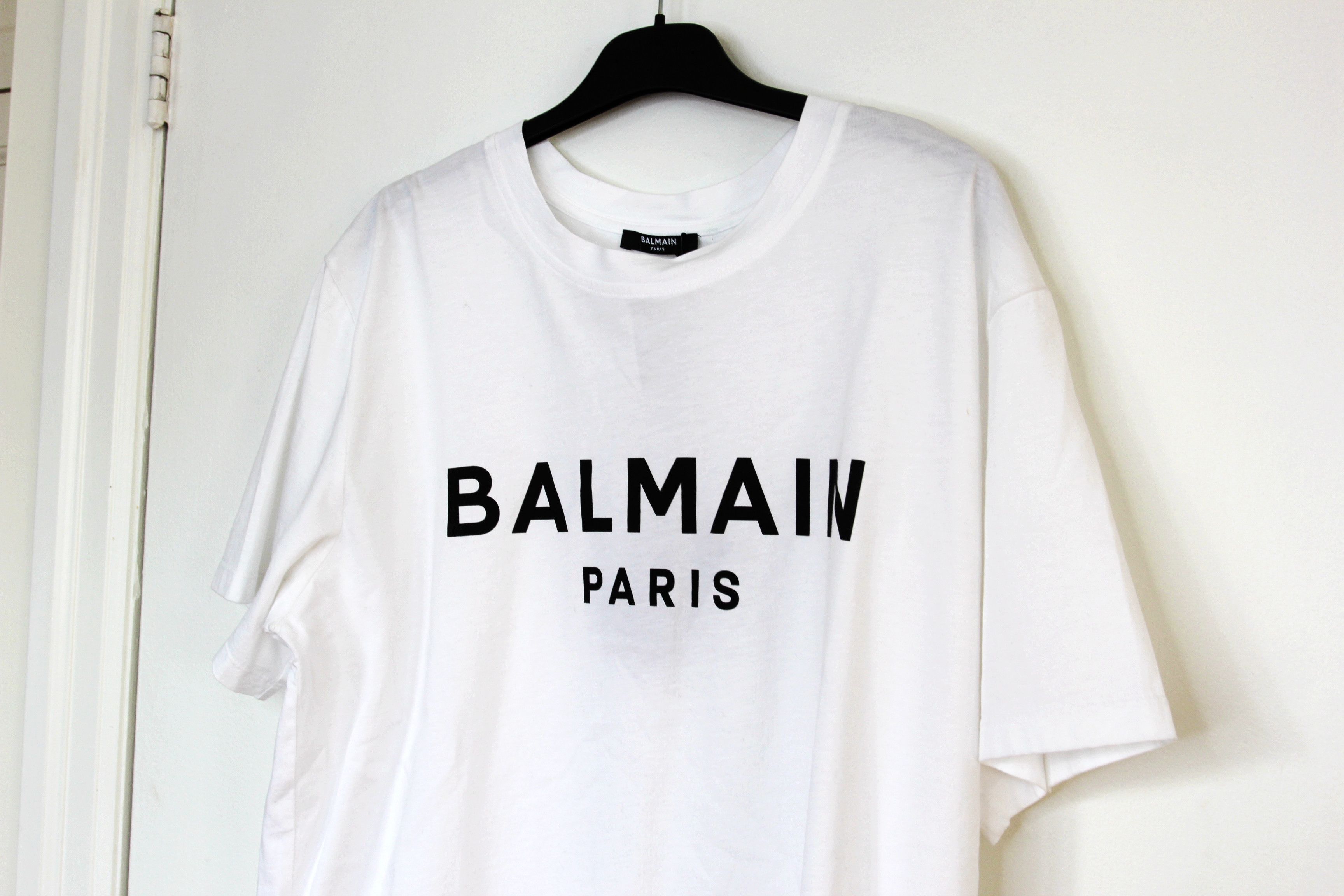 Balmain BNWT AW25 BALMAIN BIG LOGO WHITE TSHIRT L Size US L / EU 52-54 / 3 - 4 Thumbnail