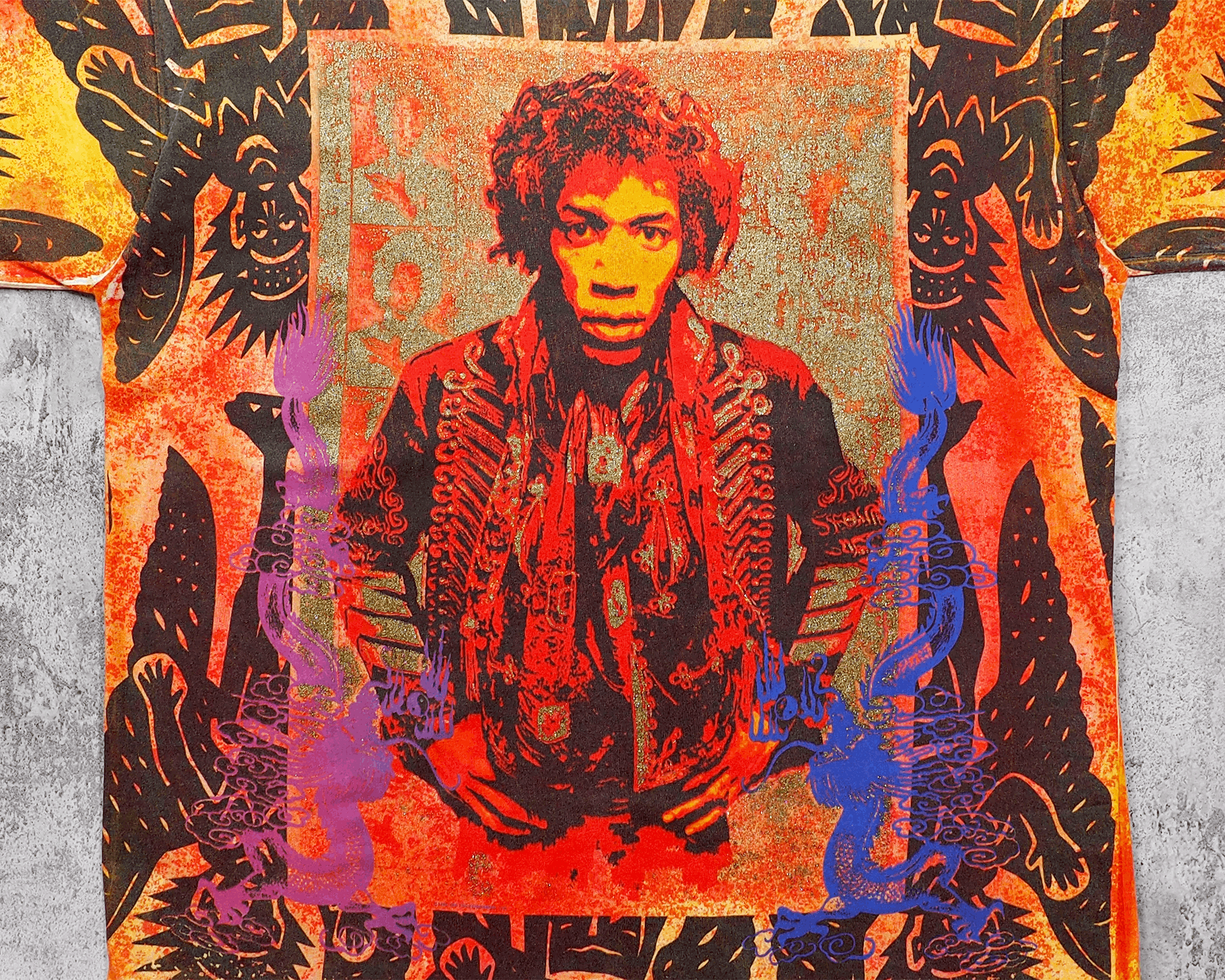 Vintage Vintage 1994 Jimi Hendrix Heaven Smiles AOP Shirt L Size US L / EU 52-54 / 3 - 2 Thumbnail