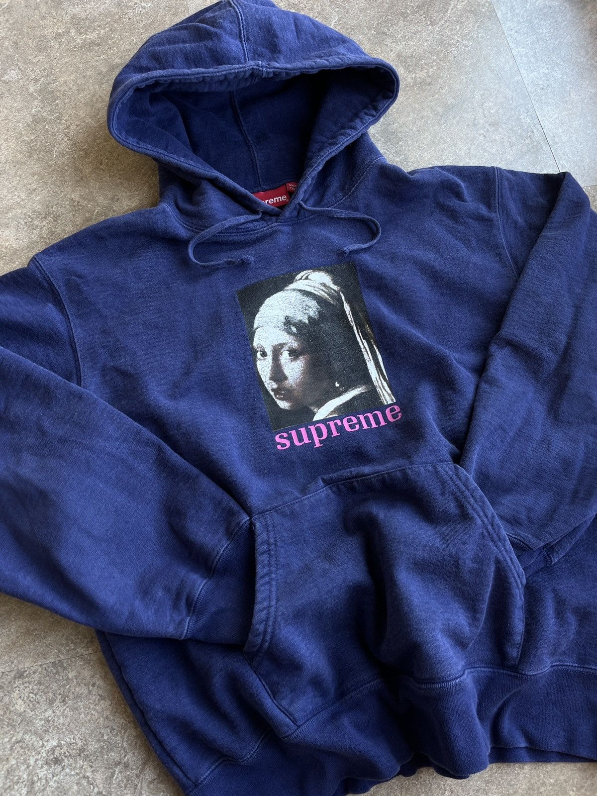 Supreme Supreme Pearl Girl Hoodie FW20 Navy Size US M / EU 48-50 / 2 - 3 Thumbnail