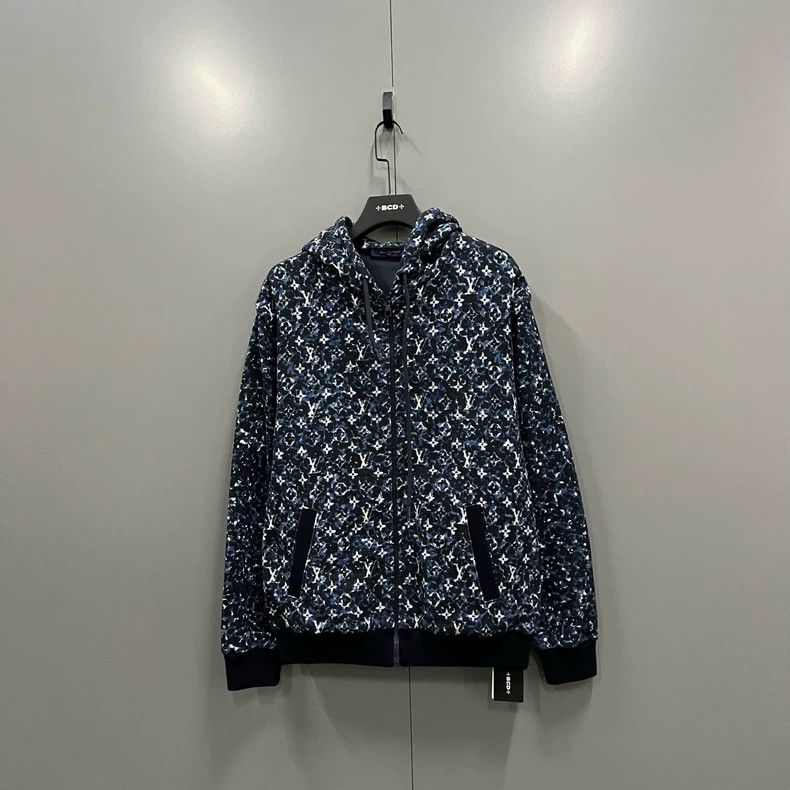 Louis Vuitton Louis Vuitton Color-block logo zip-up hoodie 2503-Nextarrow Size US XXL / EU 58 / 5 - 1 Thumbnail
