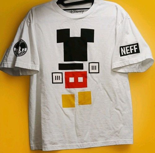 Disney Disney x Neff Mickey Mouse Graphic Tee White Size L Size US L / EU 52-54 / 3 - 1 Thumbnail