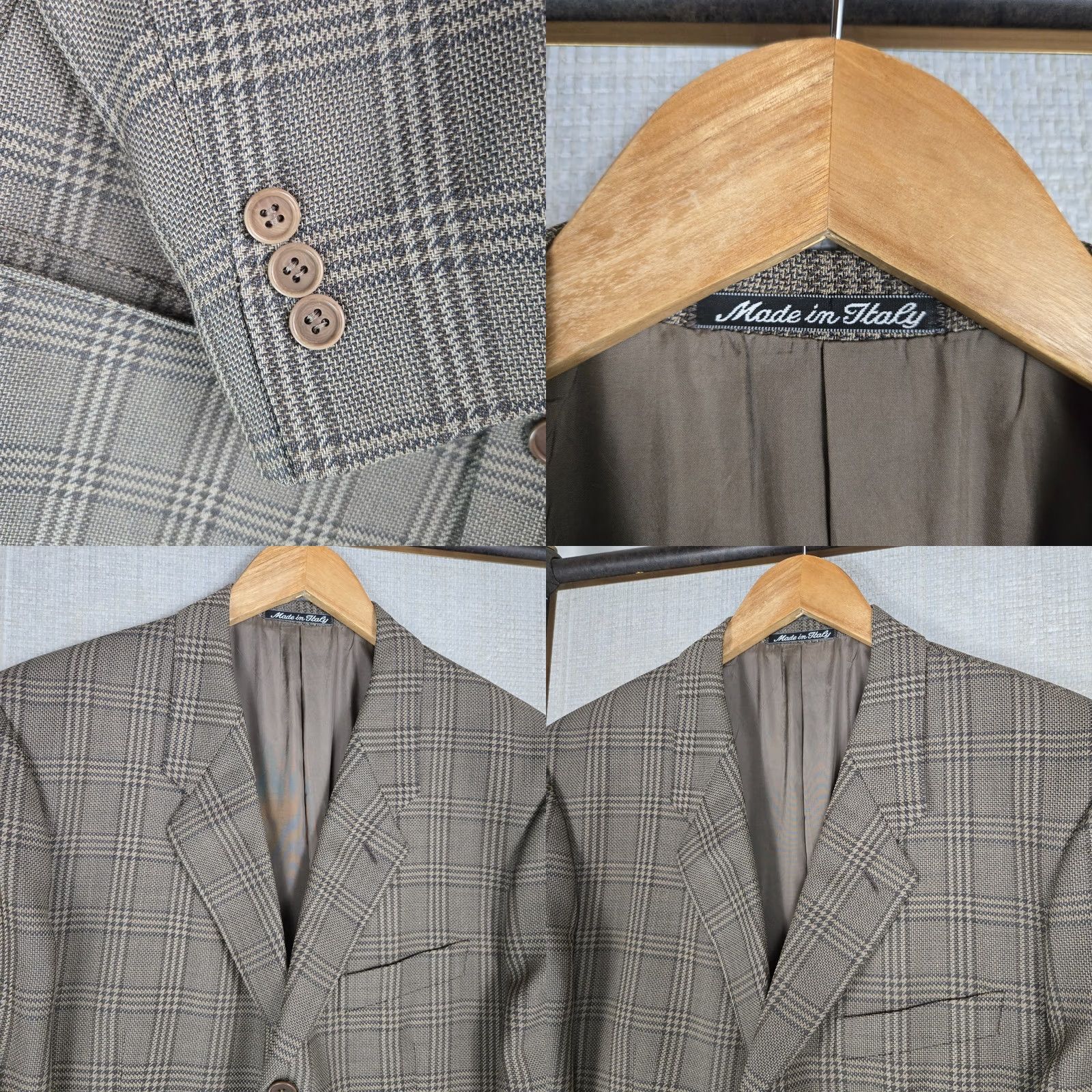 Giorgio Armani Giorgio Armani Le Collezioni Jacket Coat Three-Button Notch Lined Wool/Nylon Brown 40 Mens Regular Size Jacket/Coat Size US XXS / EU 40 - 9 Thumbnail