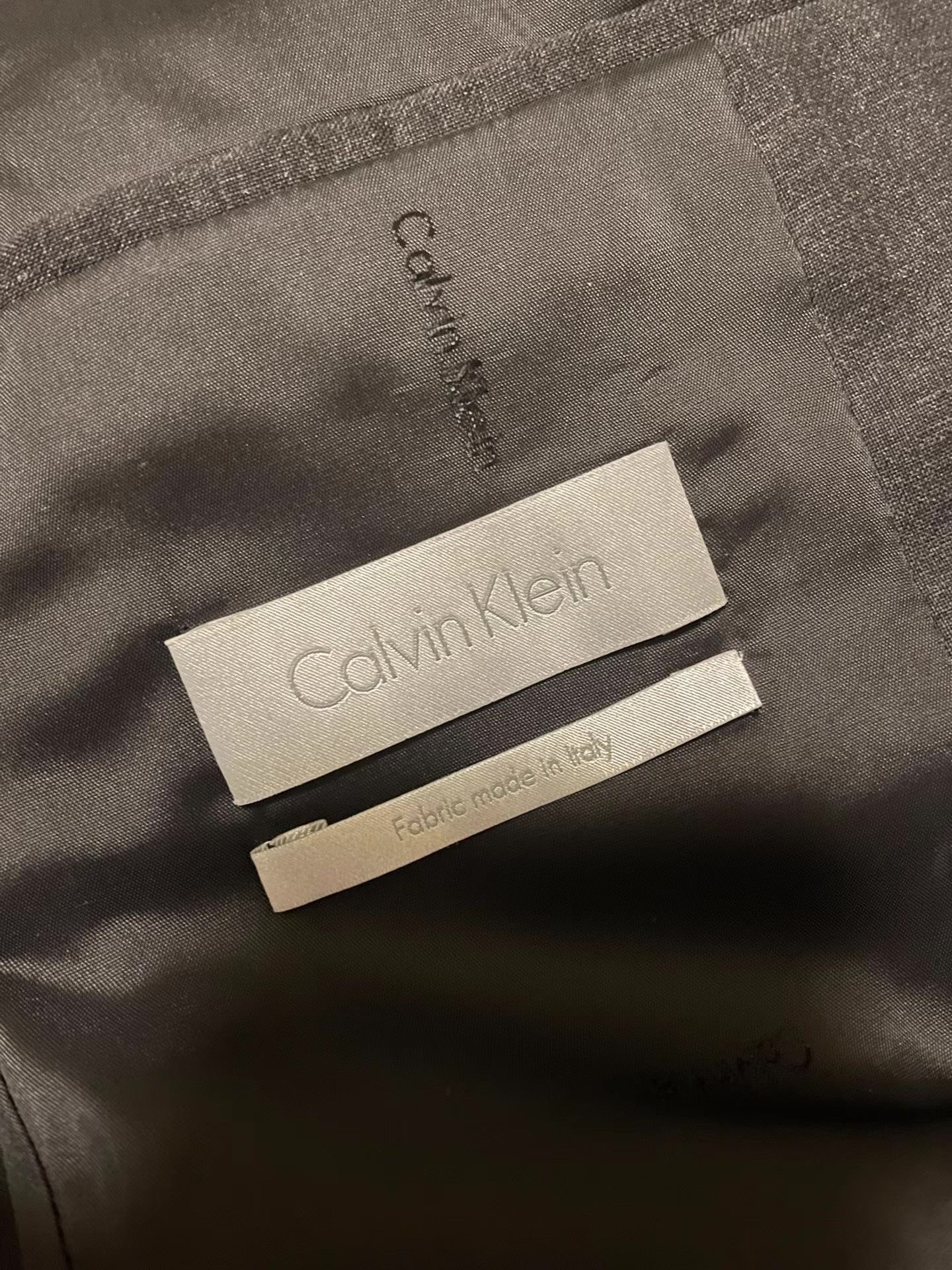 Calvin Klein Calvin Klein Black & Gray Wool Blazer Q4 Size 48R - 4 Thumbnail