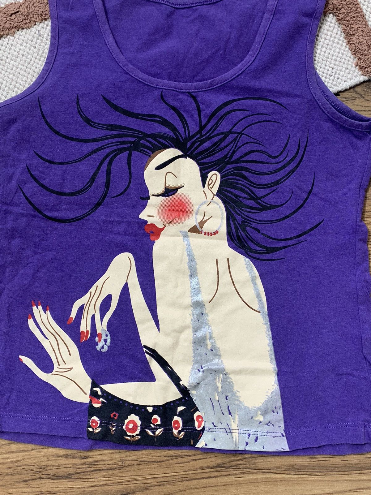 Vintage VINTAGE JAPANESE STYLE GIRL AVANT GARDE TANK TOP Size S / US 4 / IT 40 - 2 Thumbnail