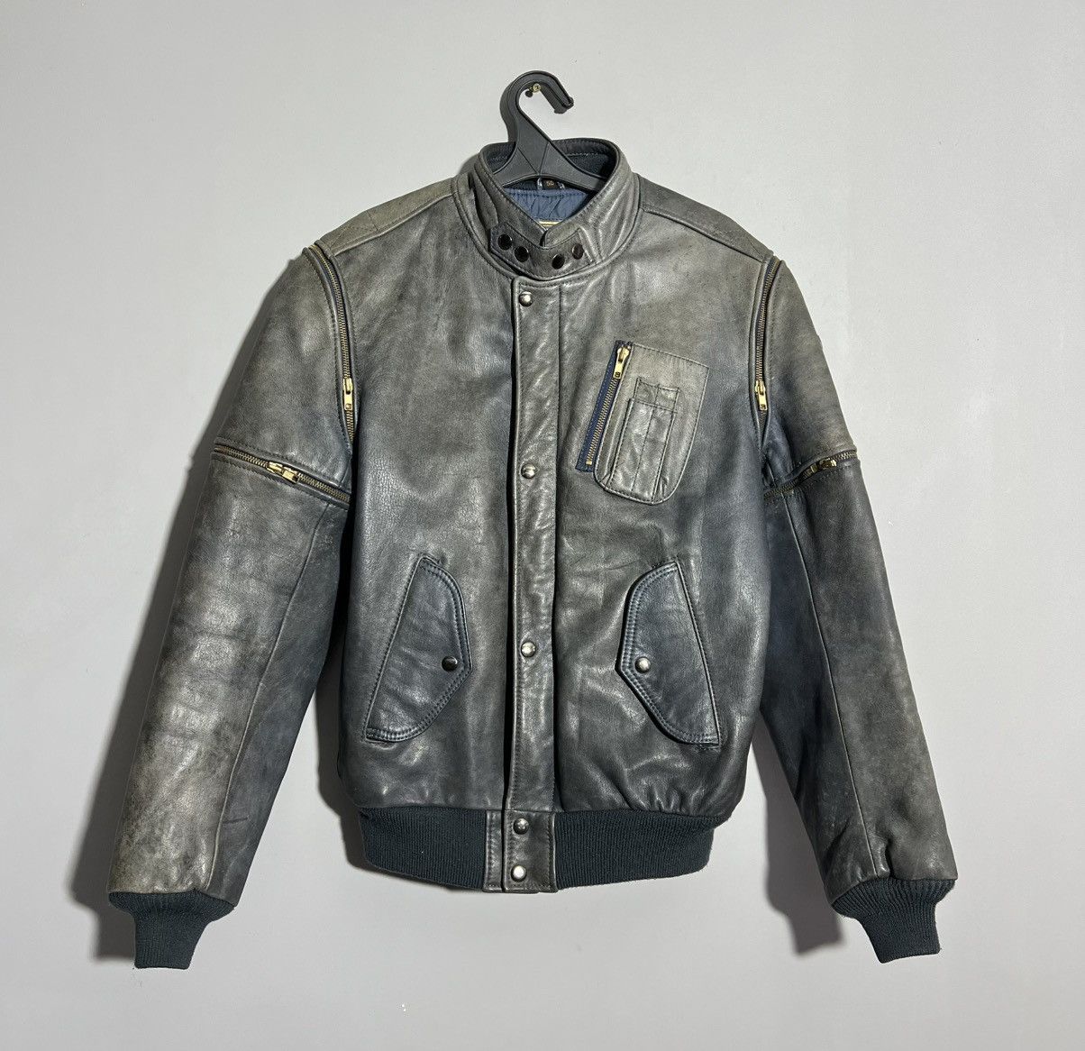 Hein Gericke × Vintage Vintage 90s Hein Gericke Leather Biker Zipper Racing Jacket Size US M / EU 48-50 / 2 - 2 Thumbnail