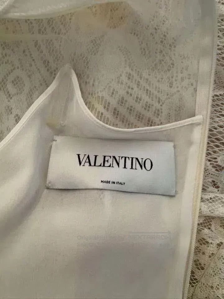 Valentino Valentino White lace mid-sleeved dress Size XS / US 0-2 / IT 36-38 - 6 Thumbnail