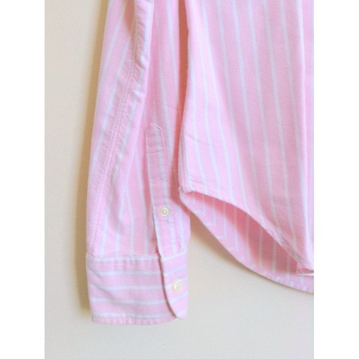 Rugby Ralph Lauren Rugby Ralph Lauren Pink Stripe Oxford Peter Pan Collar Rare Size M / US 6-8 / IT 42-44 - 7 Thumbnail