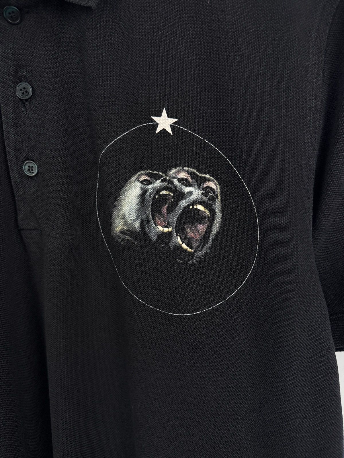 Givenchy 🇮🇹 Givenchy Paris Monkey Luxury Polo T-Shirt Rare Retro Size US L / EU 52-54 / 3 - 4 Thumbnail