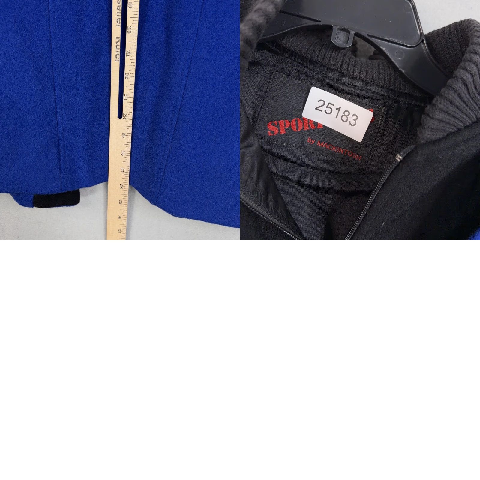 Mackintosh VINTAGE Sport Macs by Mackintosh Coat Womens 10 Blue Wool Hooded Parka Jacket USA 80s Parka Womens 10 Blue Wool Hooded Coat USA 80s Mens? Size L / US 10 / IT 46 - 10 Thumbnail