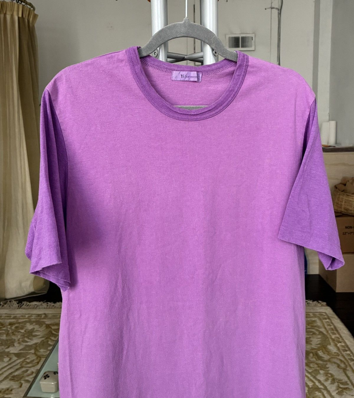 Yohji Yamamoto Yohji Yamamoto Y’s for Men SS02 Two Tone Purple T Shirt Size US L / EU 52-54 / 3 - 4 Thumbnail