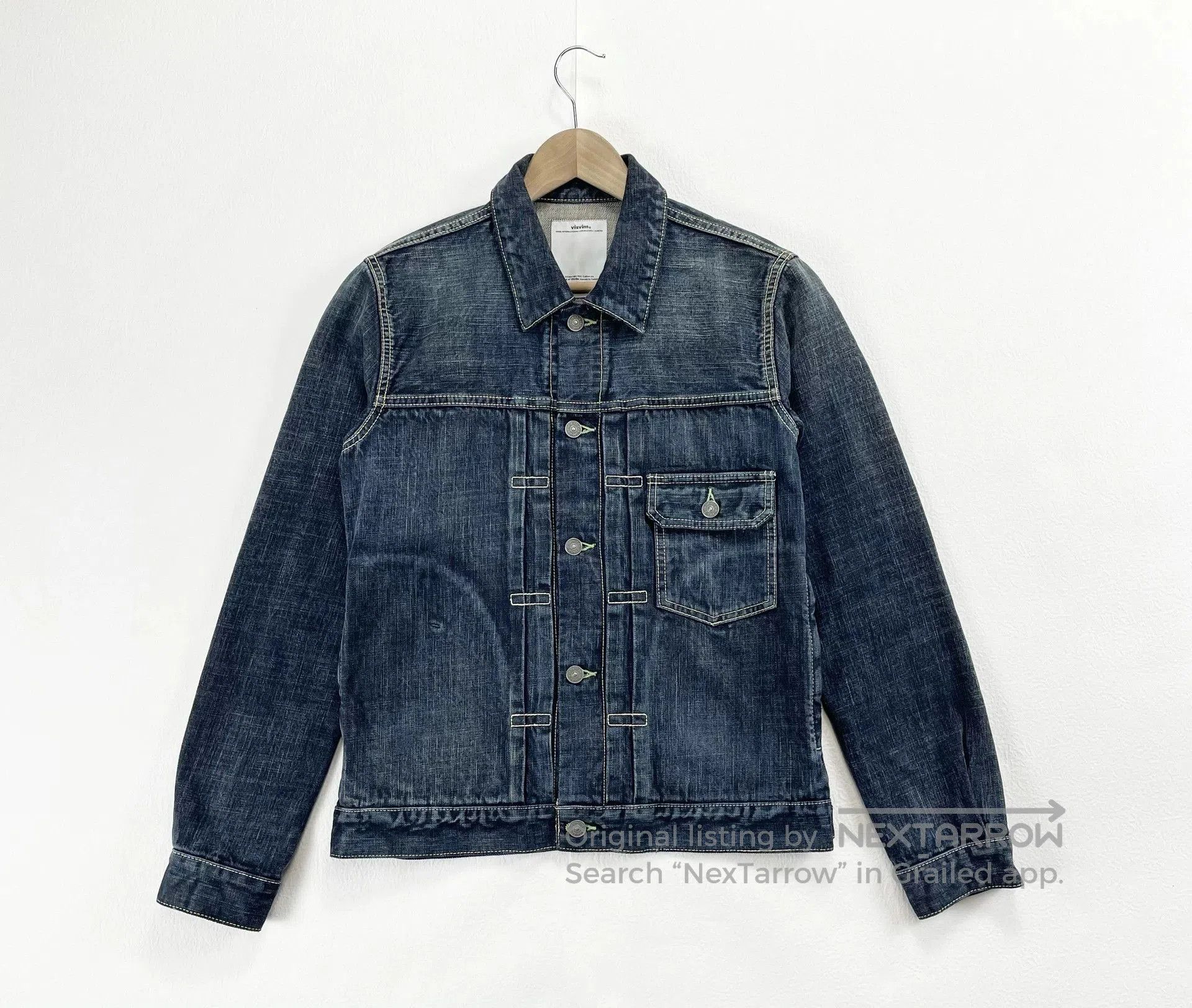 Visvim visvim damaged denim jacket in natural dye. Size US M / EU 48-50 / 2 - 1 Thumbnail