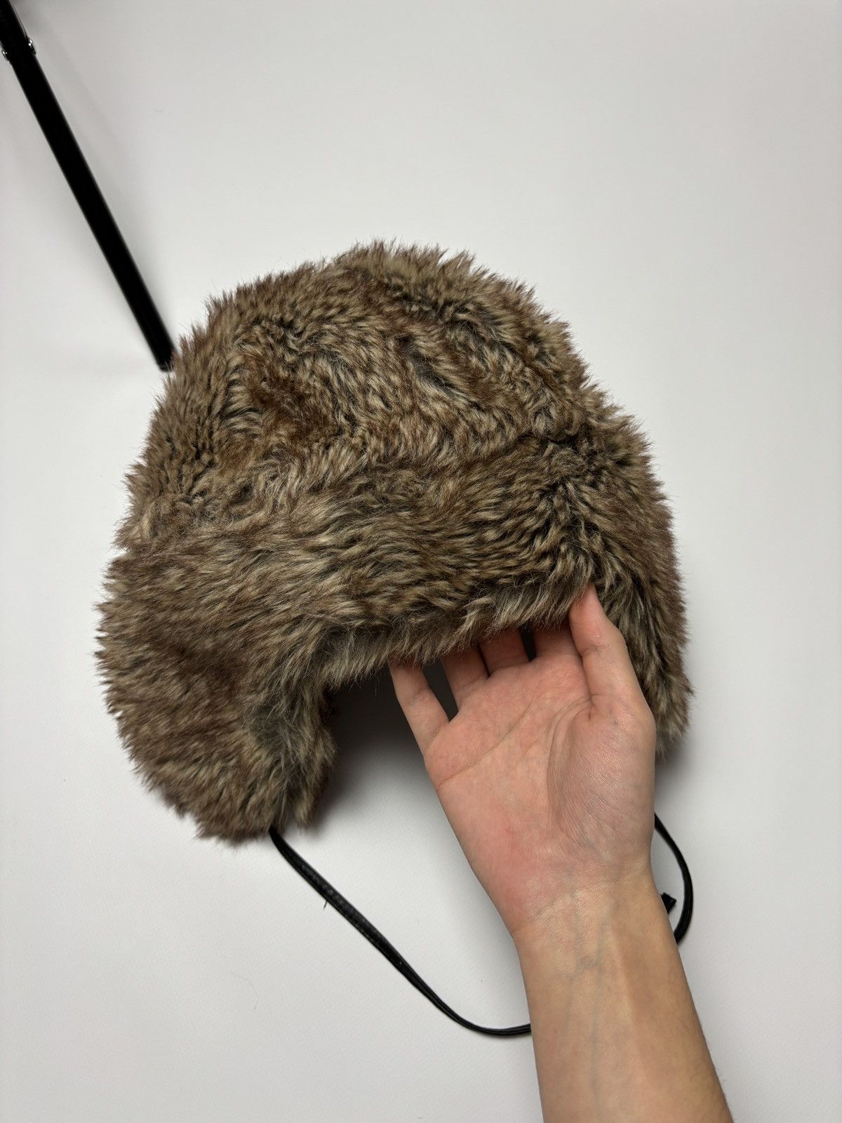 Japanese Brand Y2K VINTAGE USHANKA FAUX FUR HAT HYSTERIC GLAMOUR STYLE Size ONE SIZE - 5 Thumbnail