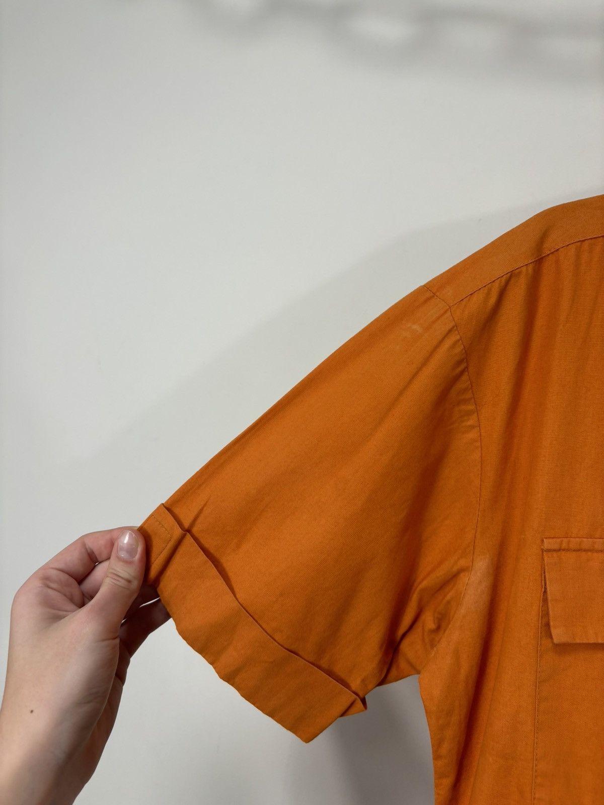 Dolce & Gabbana Vintage Dolce & Gabbana Orange Pocket Short Sleeve Shirt Size US M / EU 48-50 / 2 - 8 Thumbnail