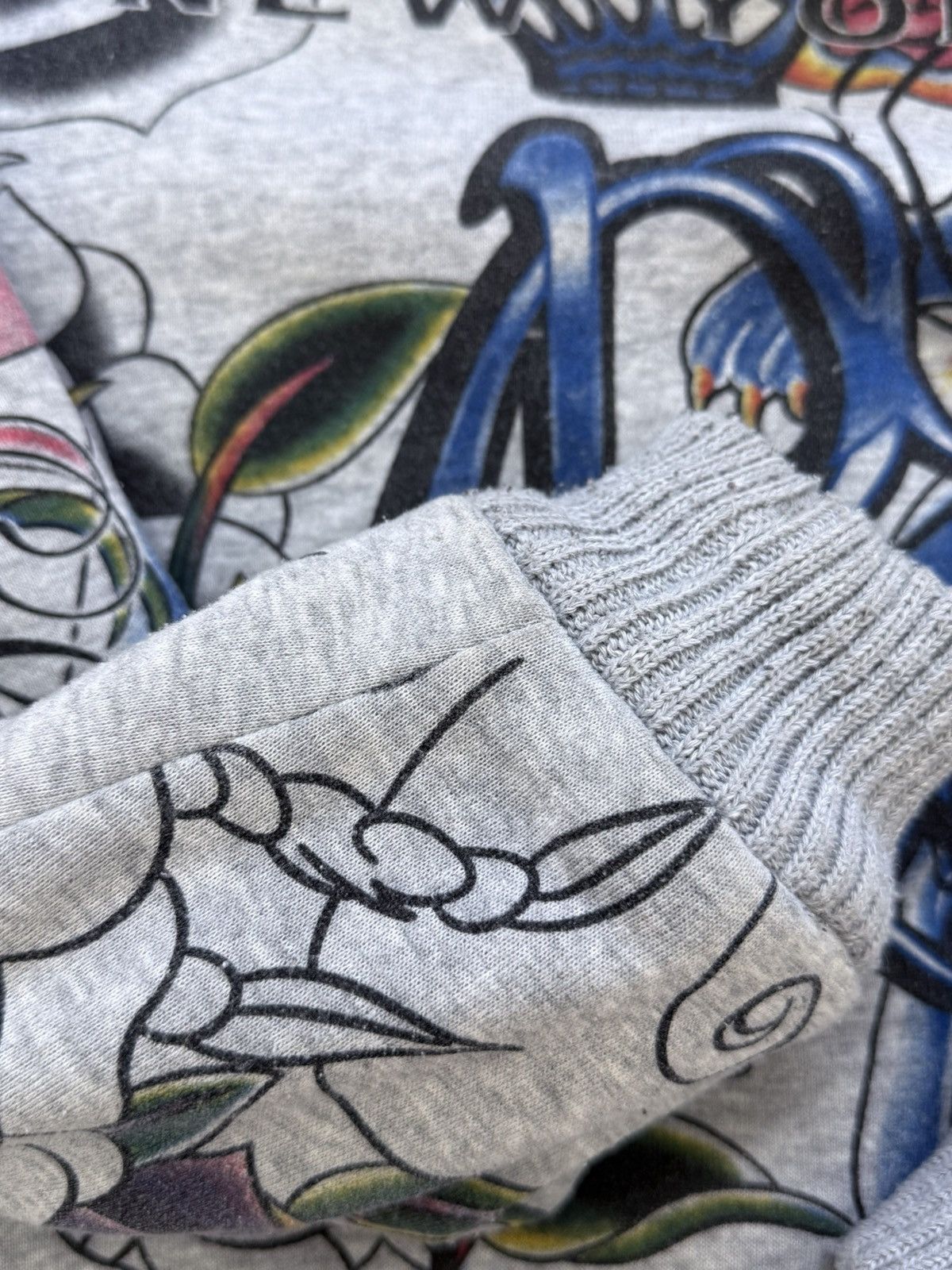 Ed Hardy Vintage Y2K Really Point Ed Hardy Style Zip Hoodie Size US XL / EU 56 / 4 - 17 Thumbnail