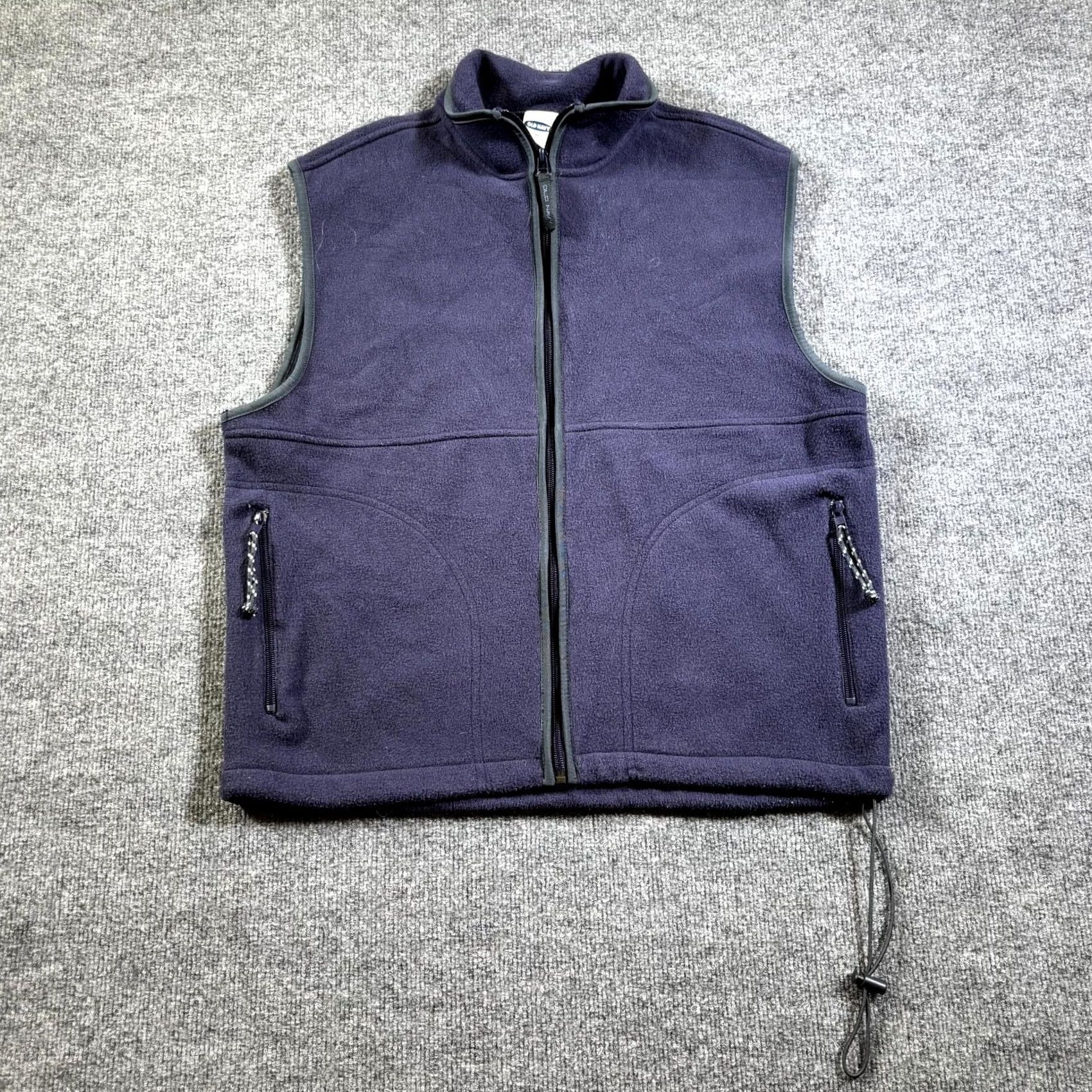 Old Navy Old Navy Vest Mens Medium Purple Pockets Full Zip Mock Neck Drawcord Hem Fleece Jacket Shirt Size US M / EU 48-50 / 2 - 2 Thumbnail