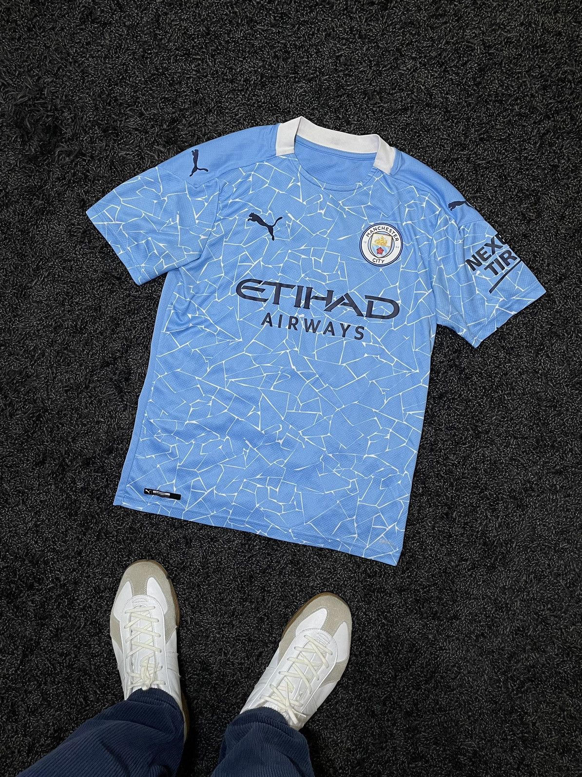 Puma PUMA MANCHESTER CITY 2020-2021 HOME SOCCER JERSEY Y2K Size US S / EU 44-46 / 1 - 1 Thumbnail