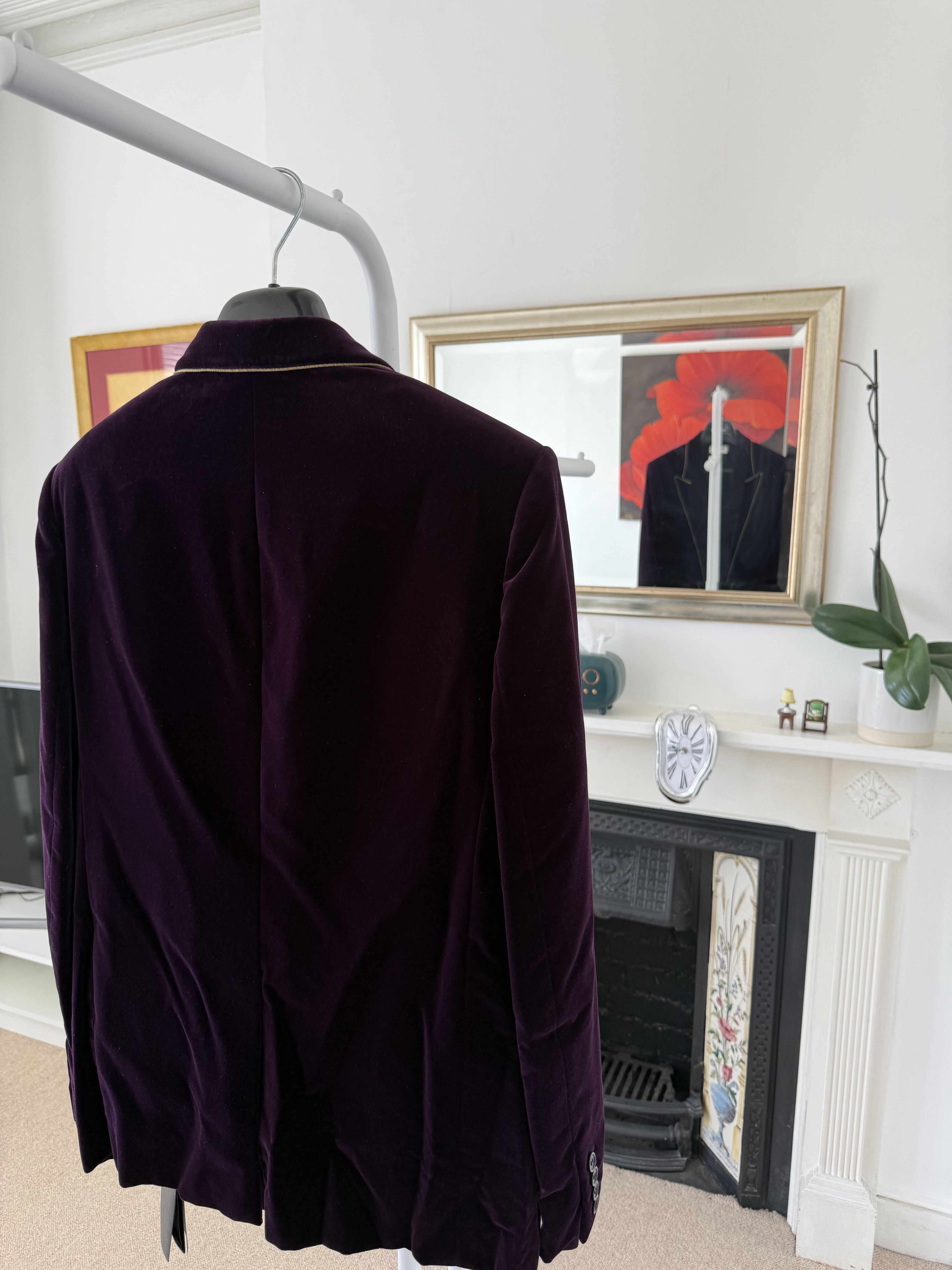 Saint Laurent Paris SS22 Saint Laurent Single Breasted Velvet Jacket Size 50R - 7 Thumbnail