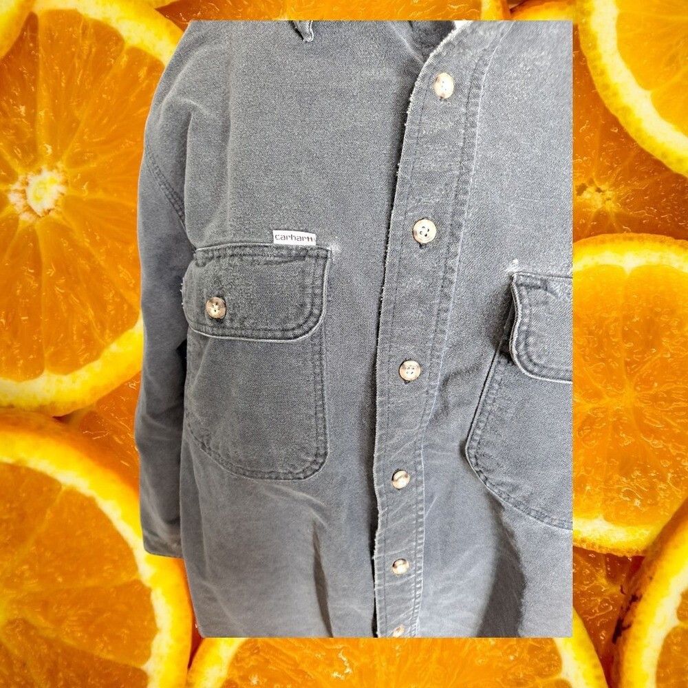 Carhartt Carhartt Work Shirt Button Up Long Sleeve Rugged Outdoor Wea Size US XL / EU 56 / 4 - 6 Thumbnail
