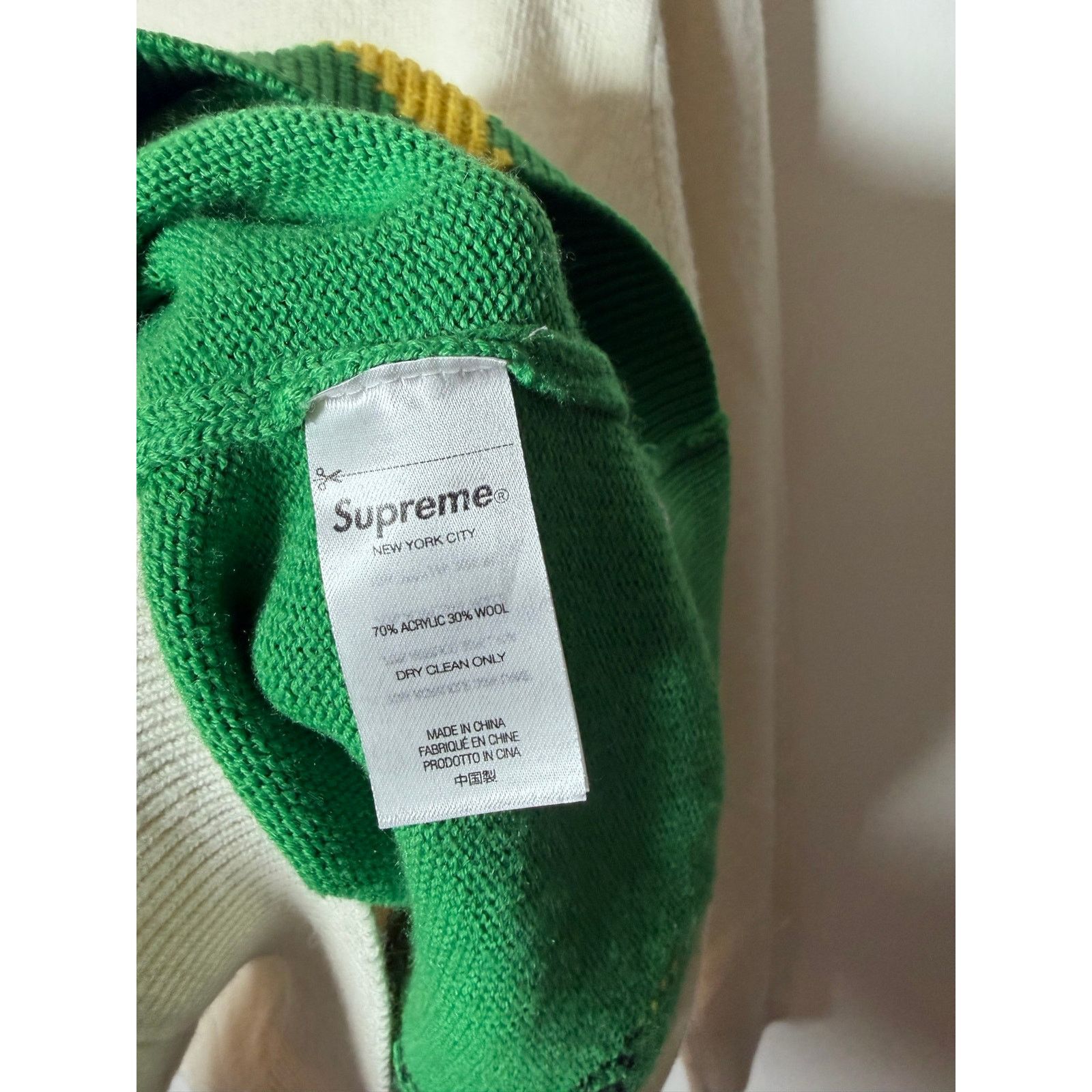 Supreme Supreme faces sweater cream FW21 Size US M / EU 48-50 / 2 - 5 Thumbnail