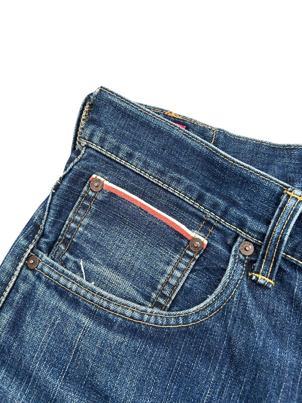 Kapital VINTAGE EDWIN 505Z SELVEDGE BUCKLE BACK DENIM JEANS Size US 32 / EU 48 - 6 Thumbnail
