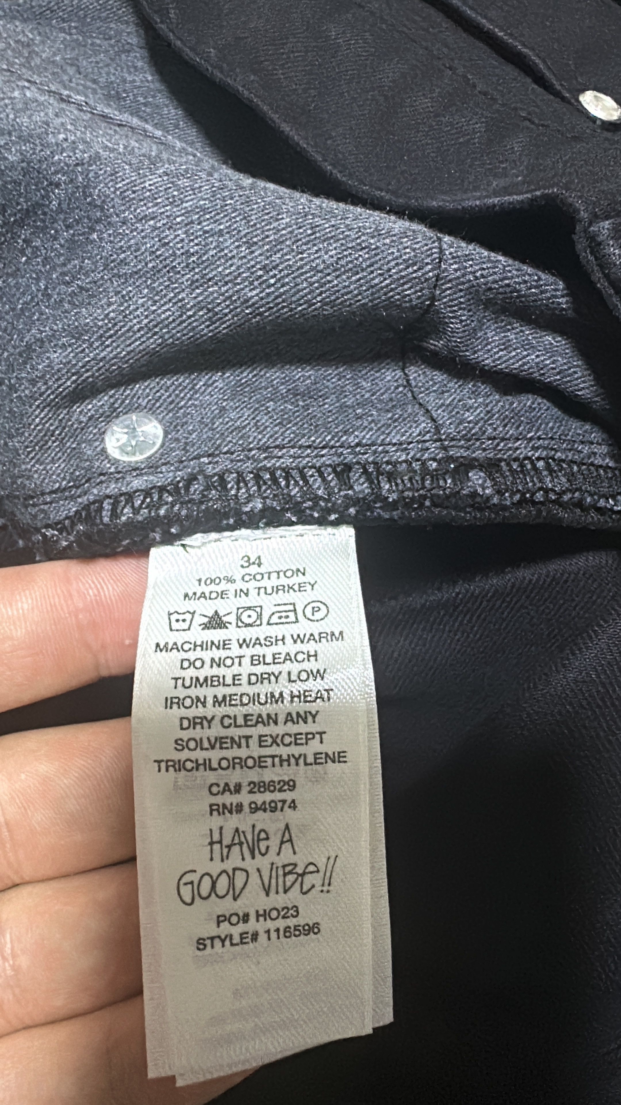 Stussy Stussy Swirl Logo Classic Jean Black Size 34 Size US 34 / EU 50 - 7 Thumbnail