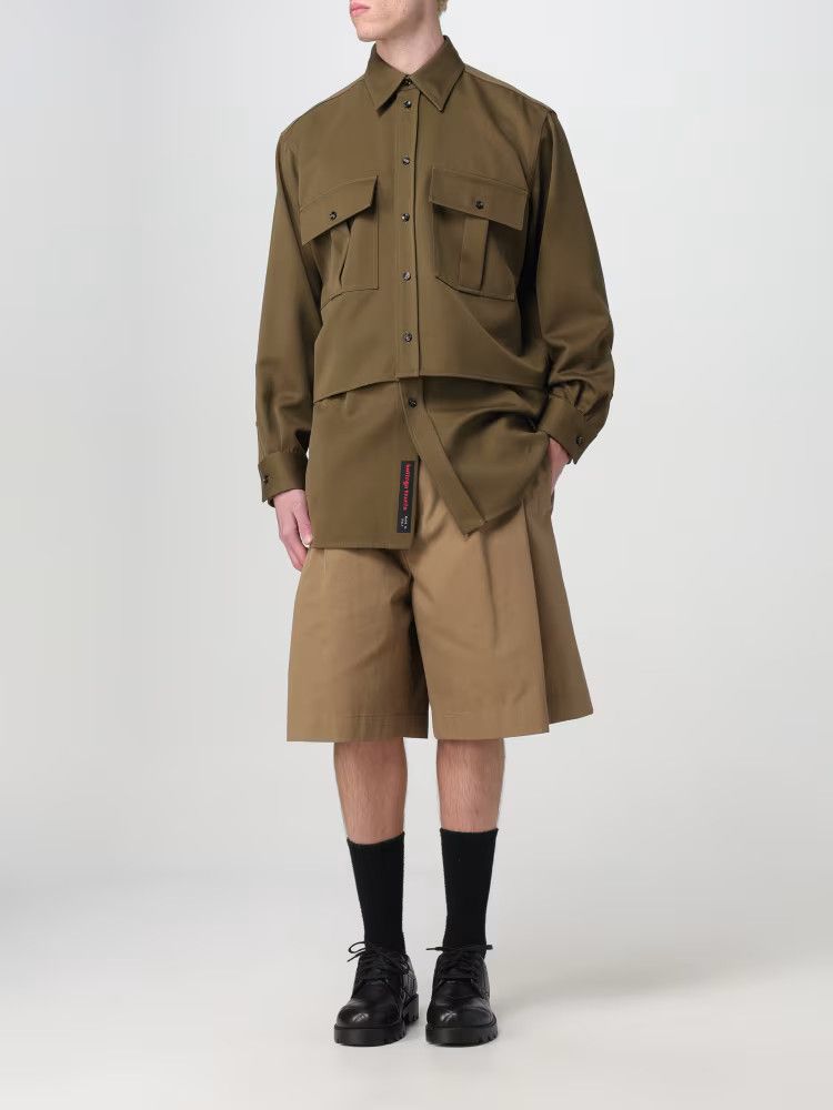 Bottega Veneta Green Grain de Poudre Wool Double Layer Overshirt Size US M / EU 48-50 / 2 - 4 Thumbnail