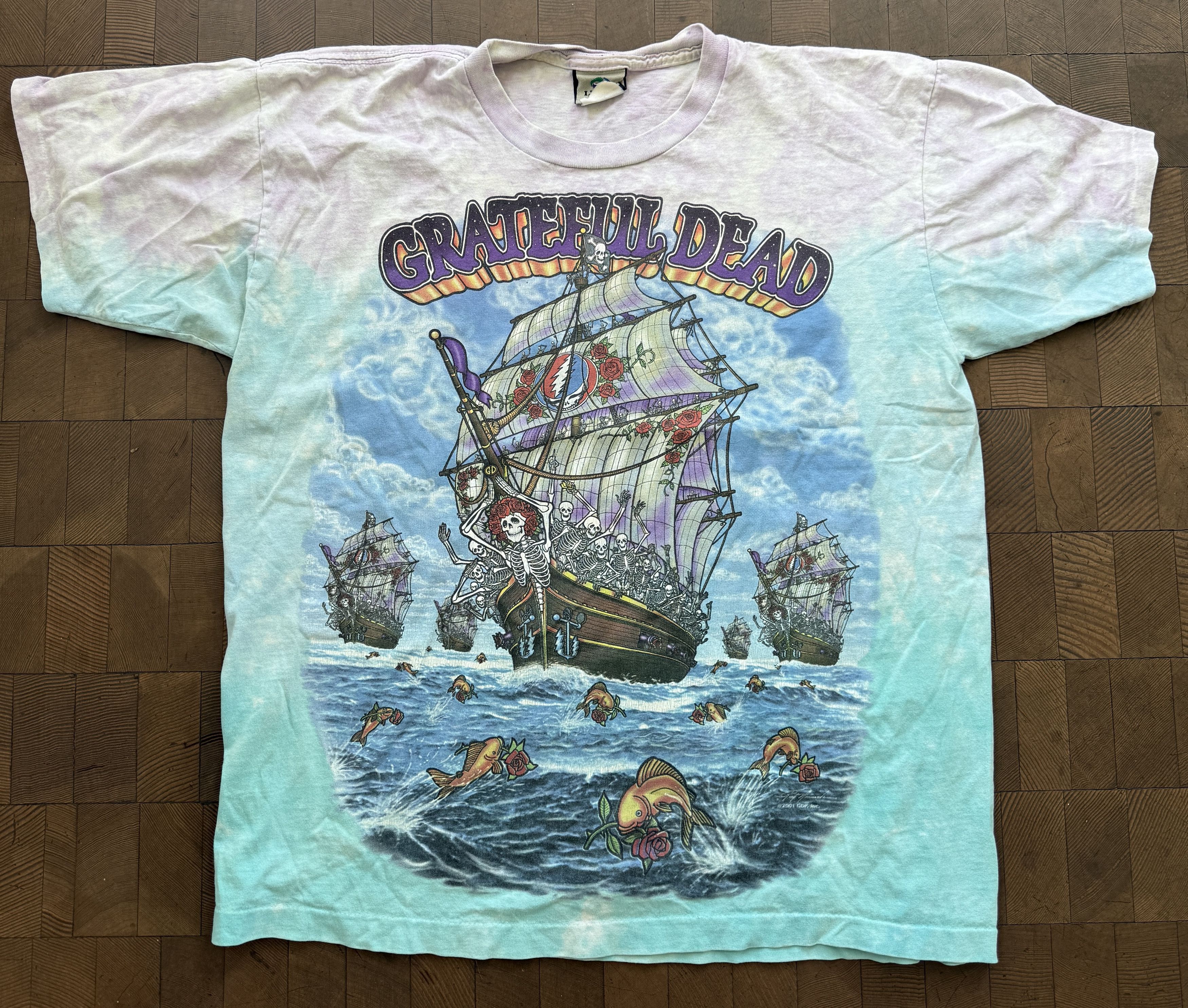 Grateful Dead × Liquid Blue Grateful Dead "Ship of Fools" liquid blue vintage shirt Size US L / EU 52-54 / 3 - 1 Thumbnail