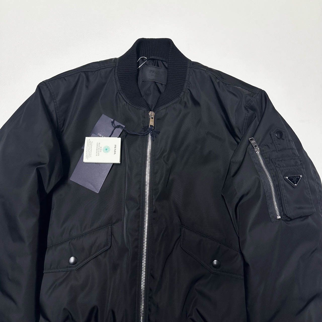 Prada Prada mens size XS S re-nylon Bomber jacket MA-1 Puffer Size US XS / EU 42 / 0 - 3 Thumbnail