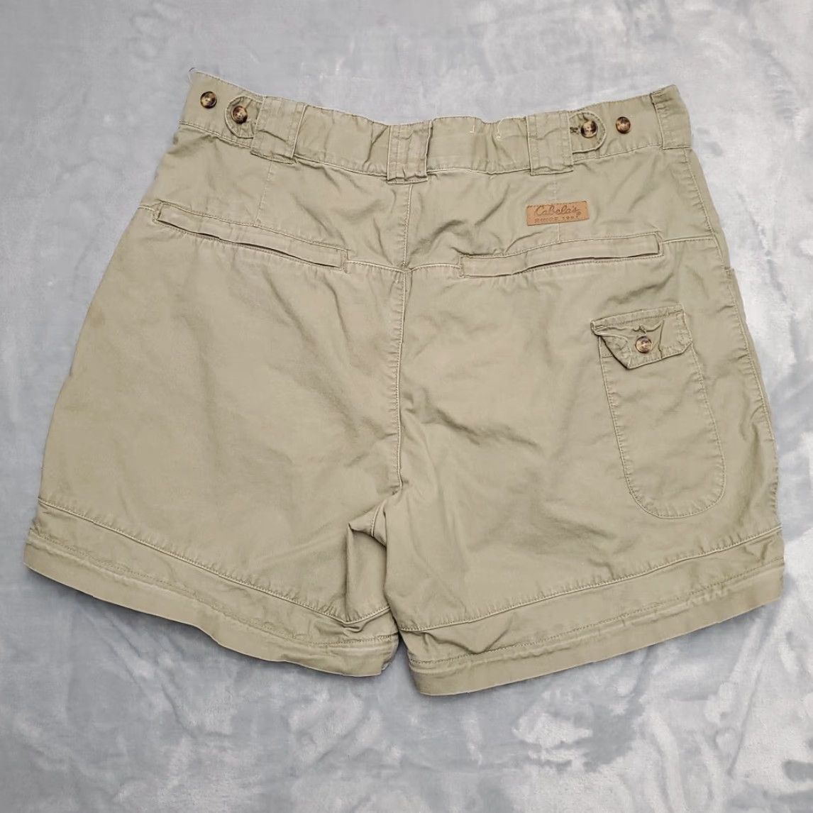 Vintage Cabelas Cargo Shorts Mens 40 Green Outdoor Cargo Pleated Utility Outdoors READ Shirt Mens 40 Green Outdoor Casual Belt Loops Zip Cargo Pocket Finalize Size US 40 / EU 56 - 5 Thumbnail