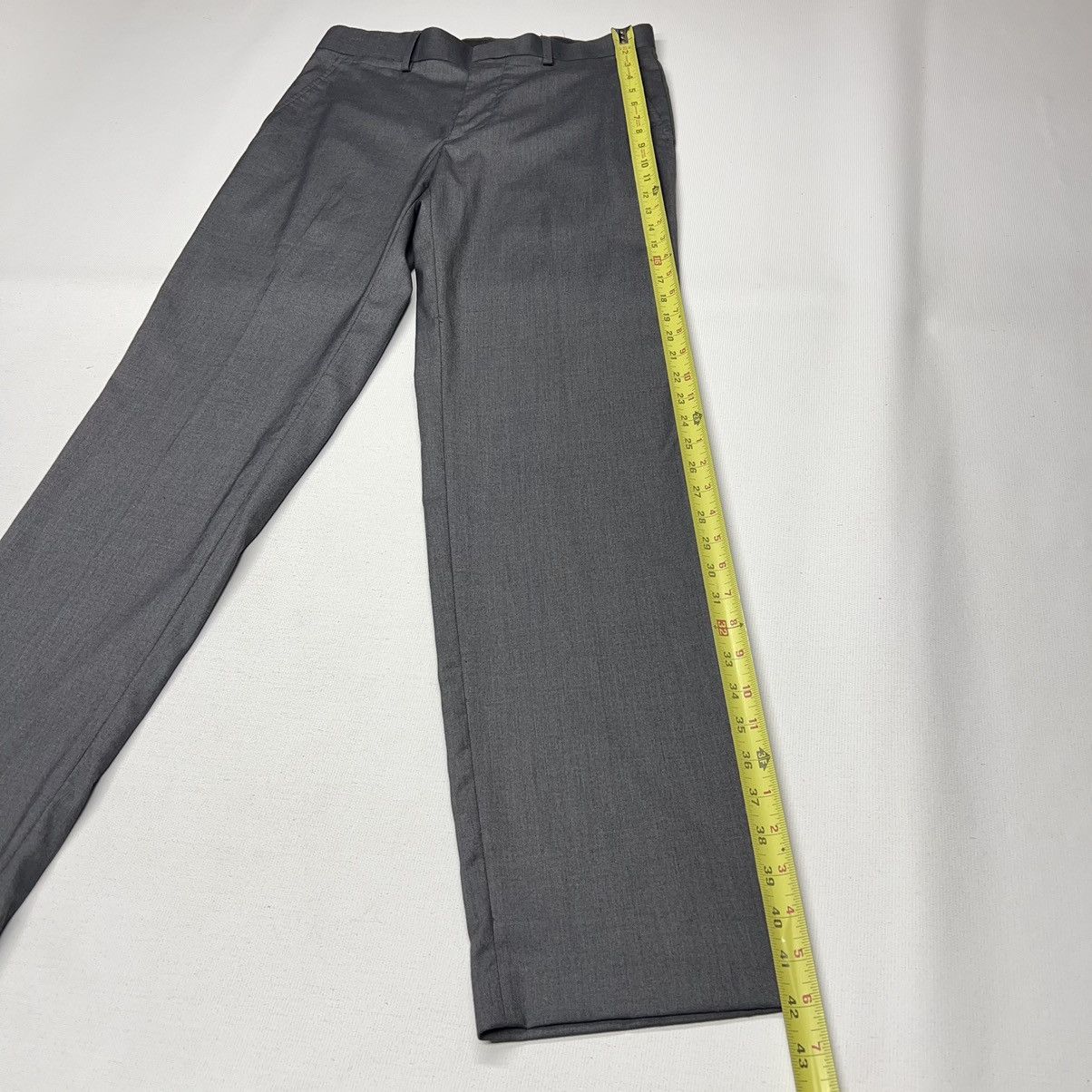 J Ferrar J. Ferrar Pants Grey Slim Fit Dress Formal Suit Bottoms Size US 30 / EU 46 - 13 Thumbnail