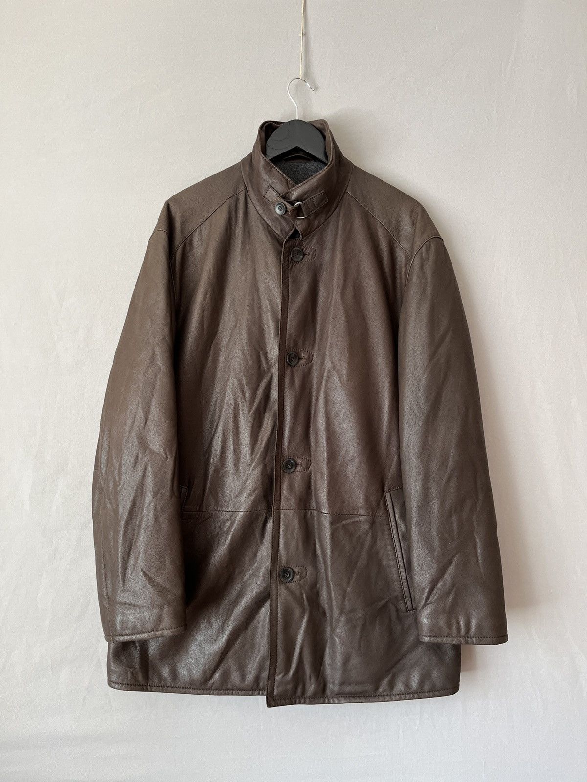 Italic Moriano Italian Luxury Soft Leather Cashmere Lined Coat Size US M / EU 48-50 / 2 - 3 Thumbnail