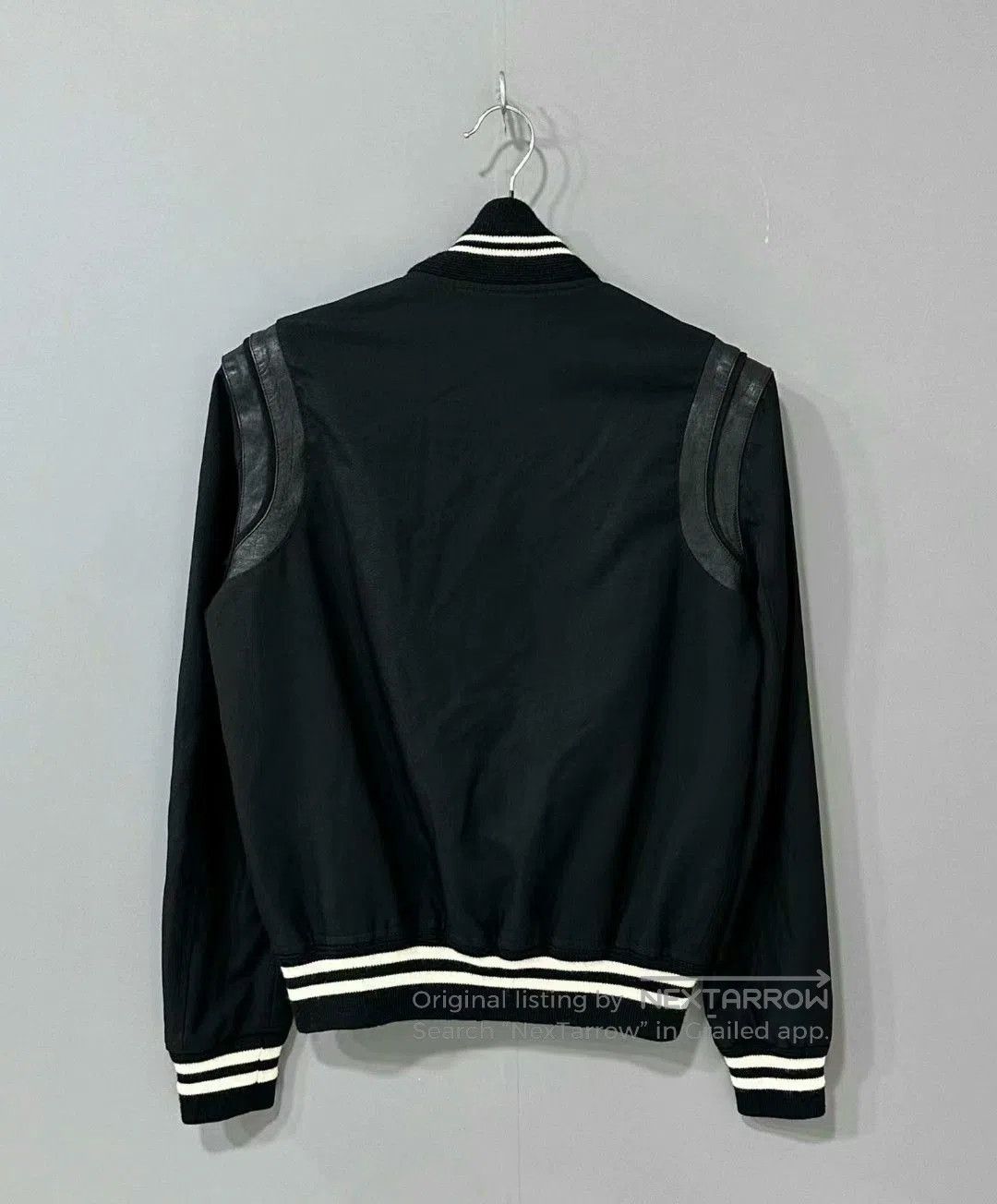 Saint Laurent Paris classic black and white baseball jacket. Size US L / EU 52-54 / 3 - 3 Thumbnail