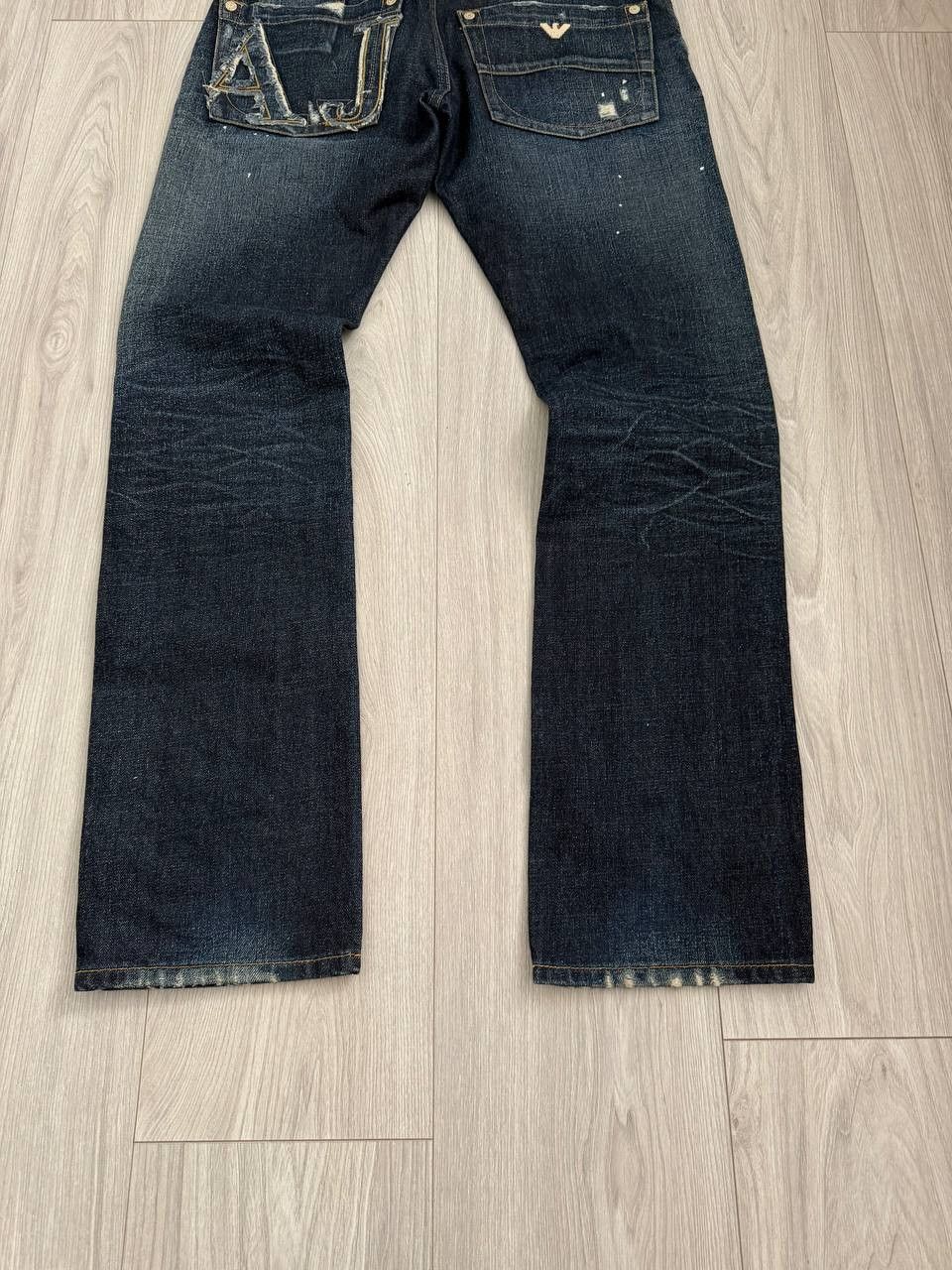 Armani Armani Jeans Big Logo Denim Jeans Size US 31 - 3 Thumbnail