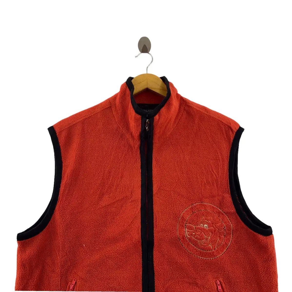 Vintage Vintage THE DOGHUNTING SPORTS CLUB Fleece Vest Size L / US 10 / IT 46 - 4 Thumbnail