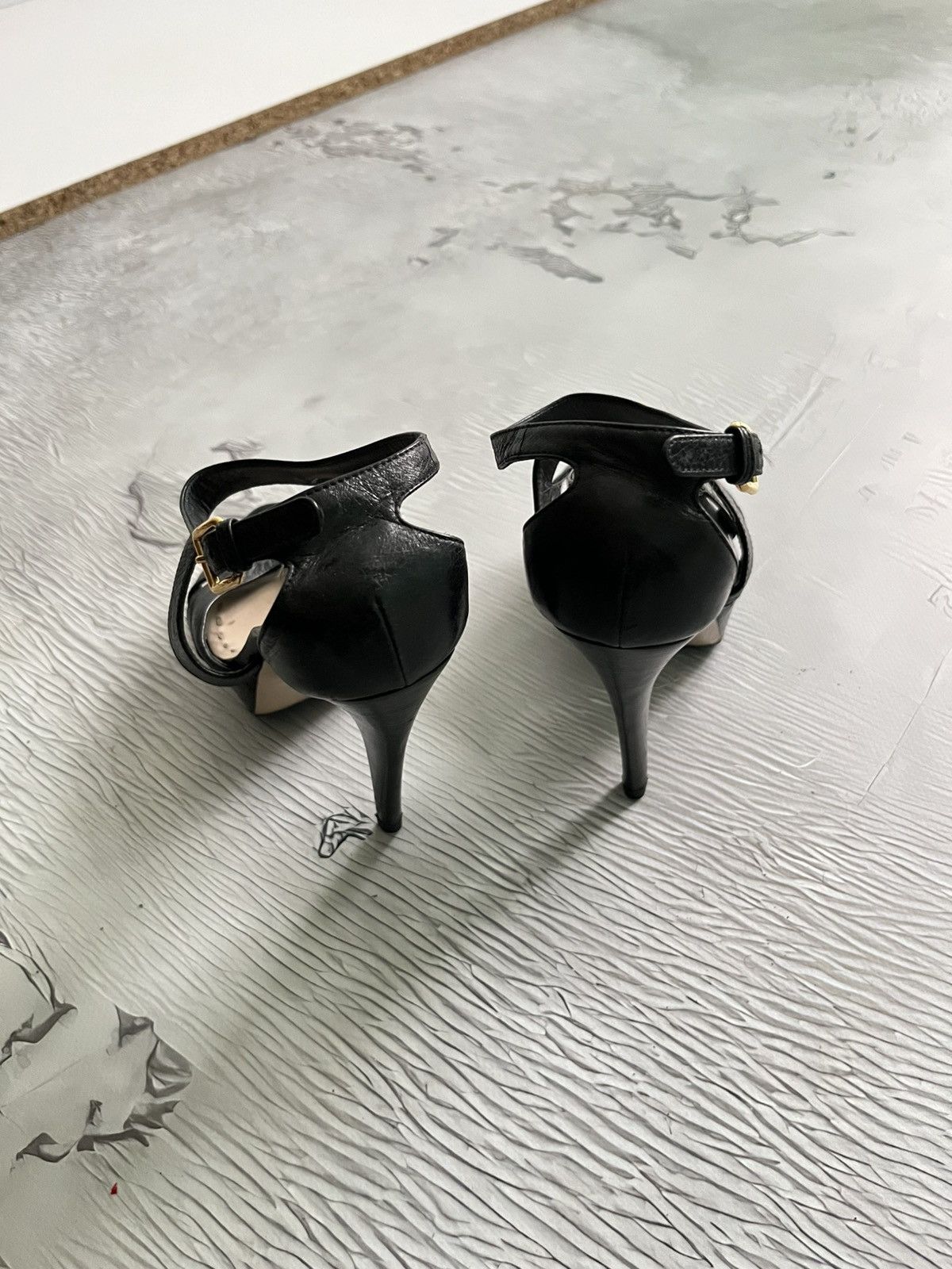 Miu Miu Miu Miu Luxury Heels Made in Italy Leather Black Size US 6 / IT 36 - 5 Thumbnail