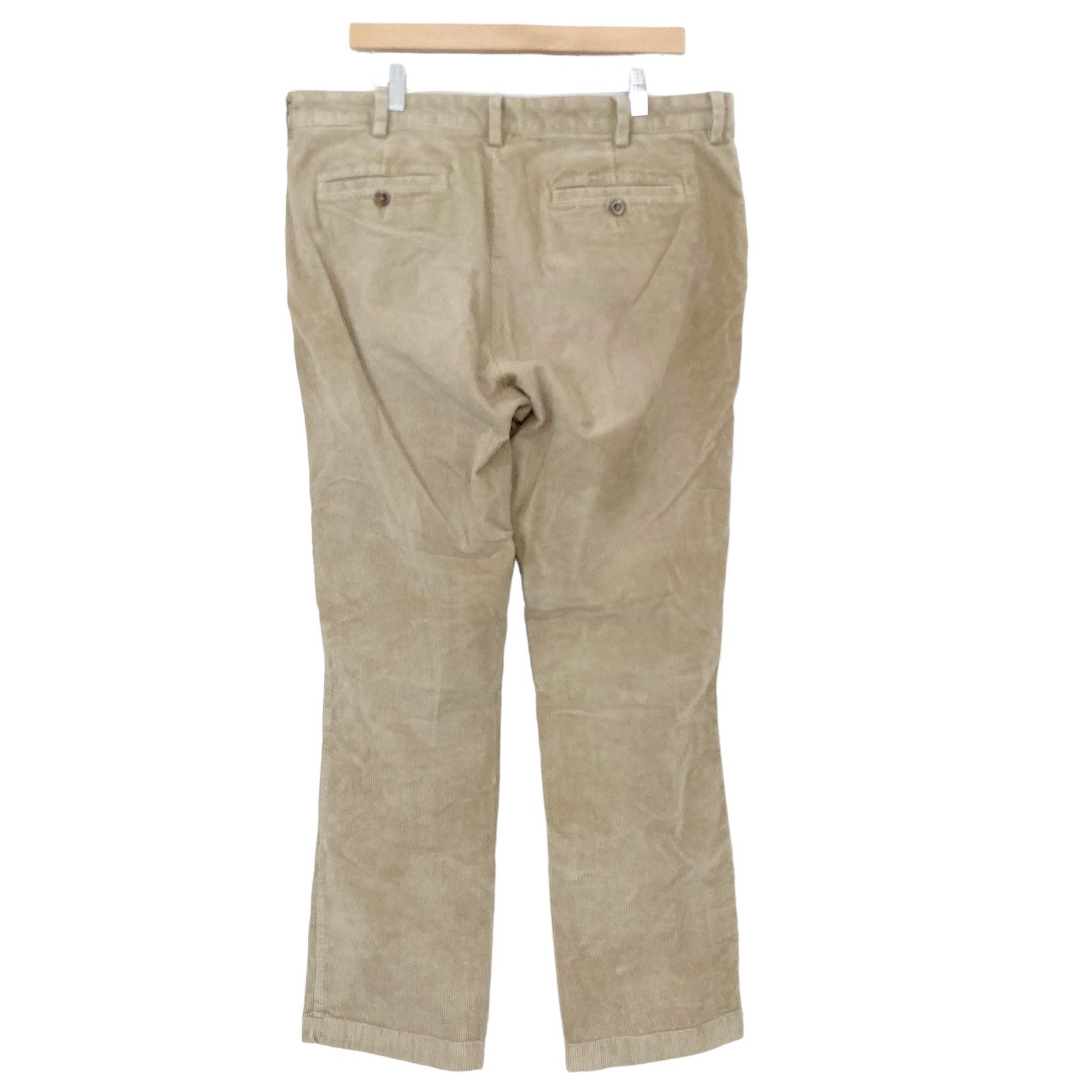L.L. Bean LL Bean Tan Corduroy Pants Sz 35x32 Size US 35 - 4 Thumbnail
