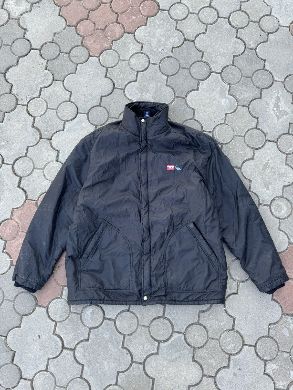 Diesel Vintage Diesel Spell Out Big Logo Jacket Y2K Opium Size US L / EU 52-54 / 3 - 3 Thumbnail